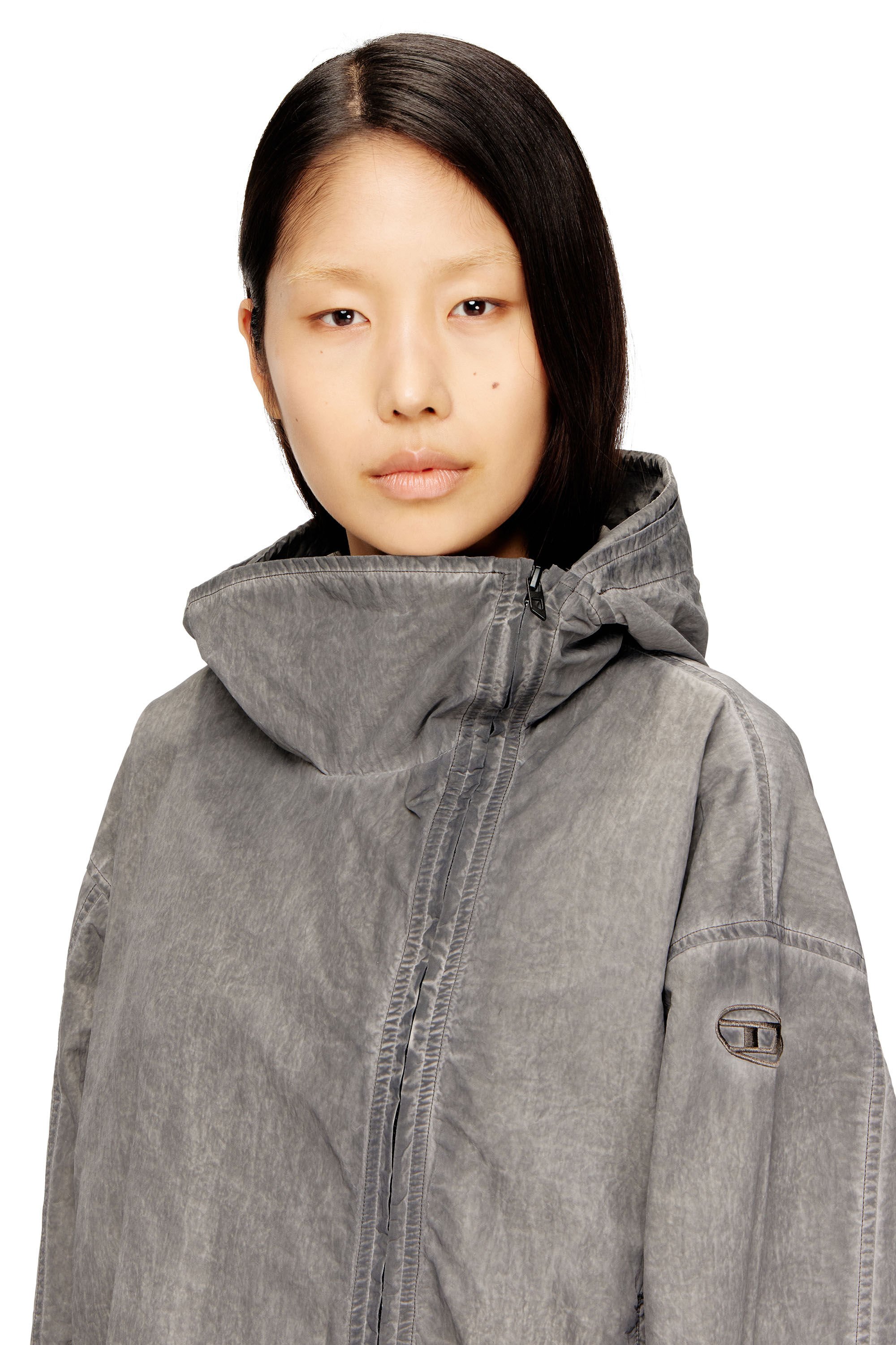 Diesel - G-ORILLA, Female's フード付きジャケット in グレー - 4