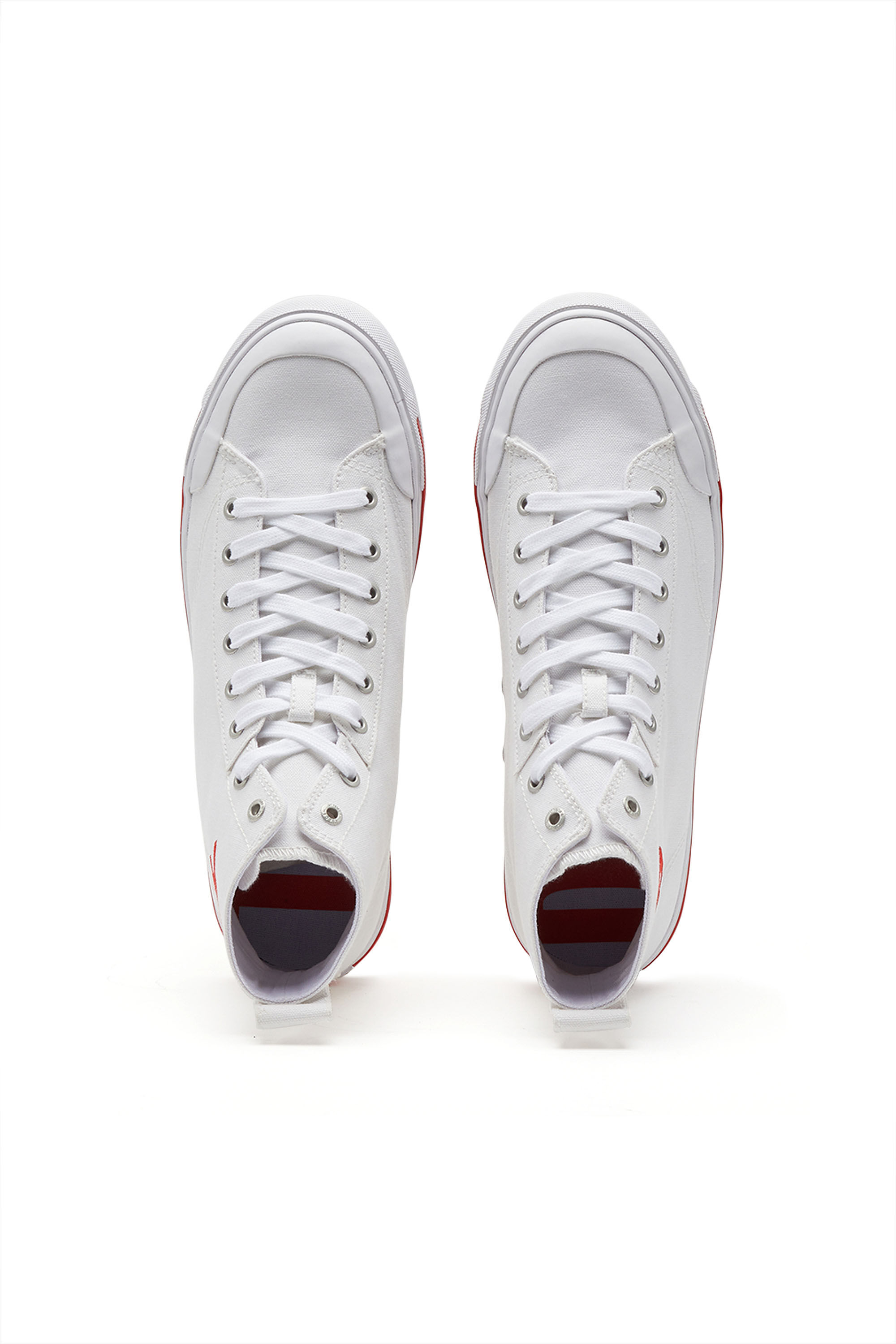 Diesel - S-ATHOS MID, Male's ハイカットスニーカー - S-Athos Mid in ホワイト/レッド/ブルー - 6