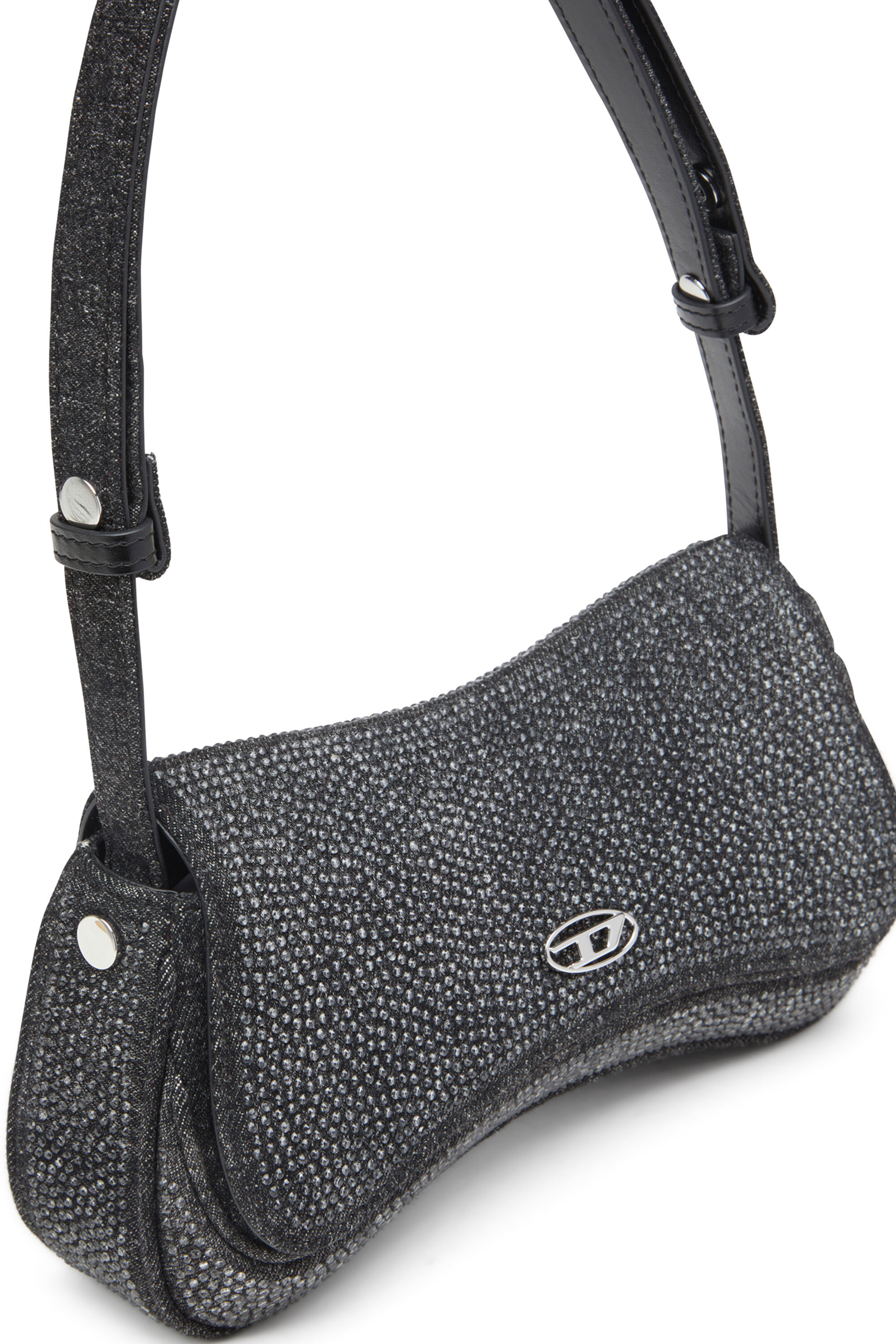 Diesel - PLAY CLUTCH, Female's Clutch in crystal denim in ブラック - 5