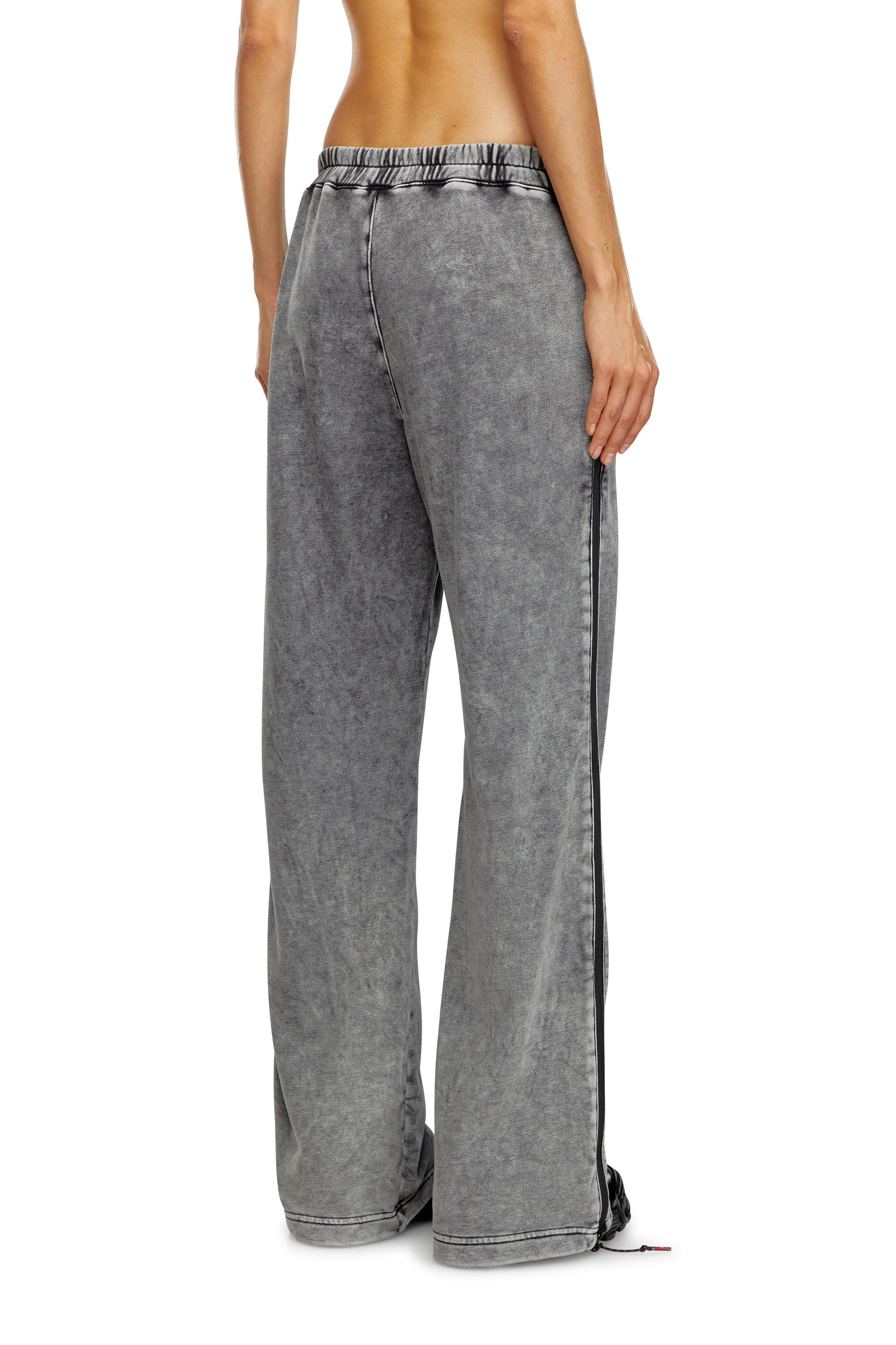 AWSB-DELANEY-HT51 Faded track pants with zip sides｜グレー｜ウィメンズ｜DIESEL