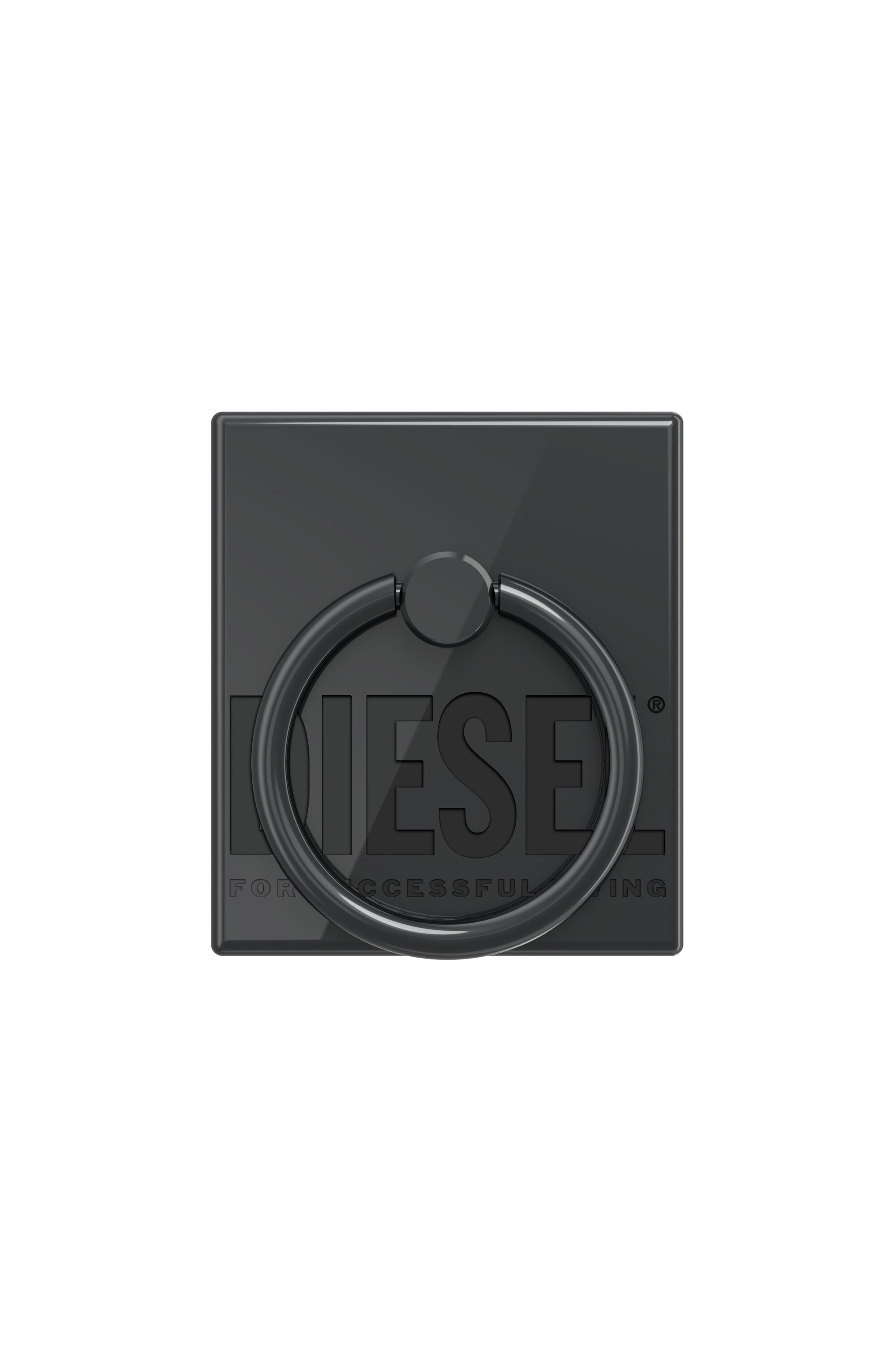 Diesel - 45840 RING STAND, Unisex's スマホリング in ブラック - 1