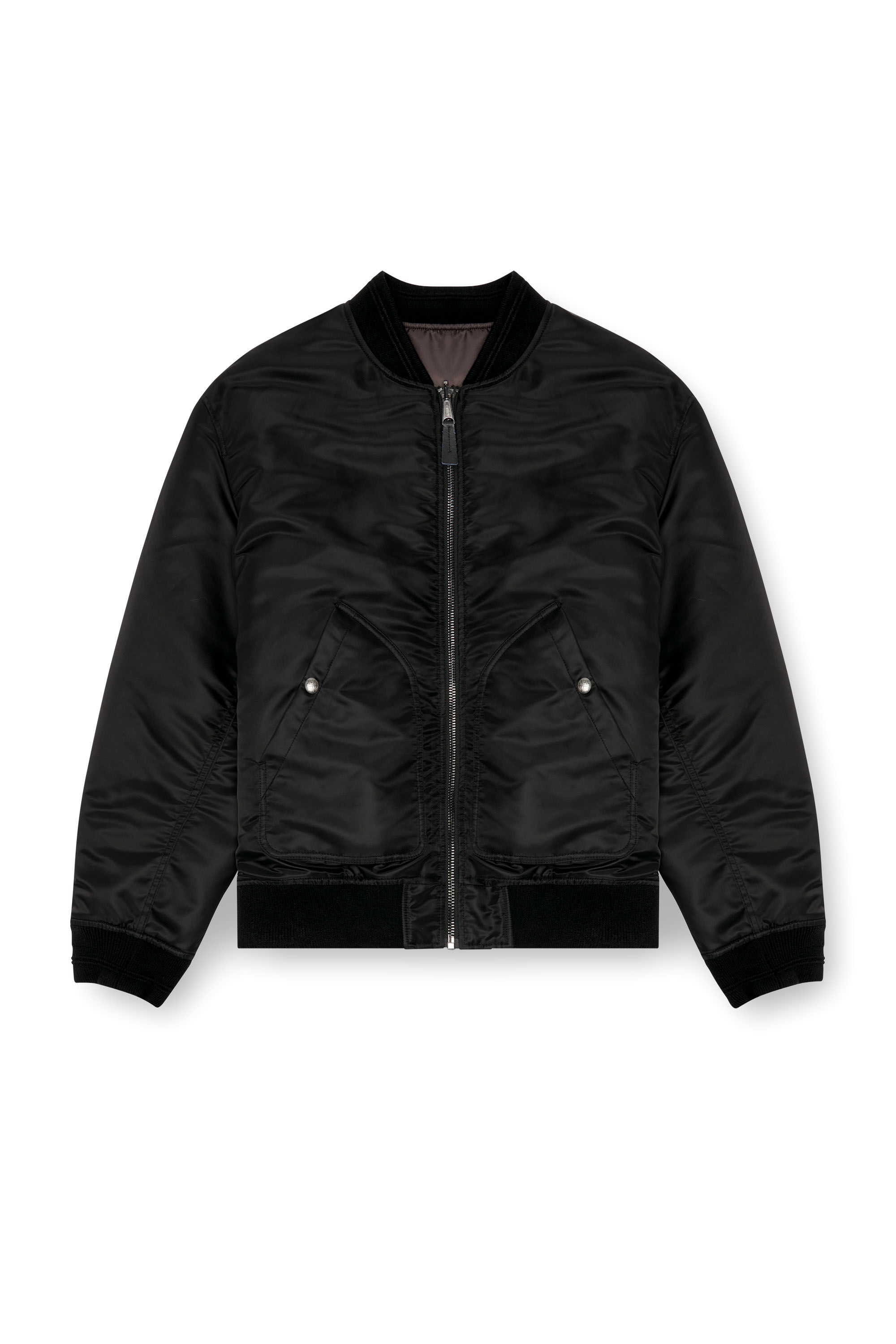 J-HELD Bomber in padded nylon with Oval D｜ブラック｜メンズ
