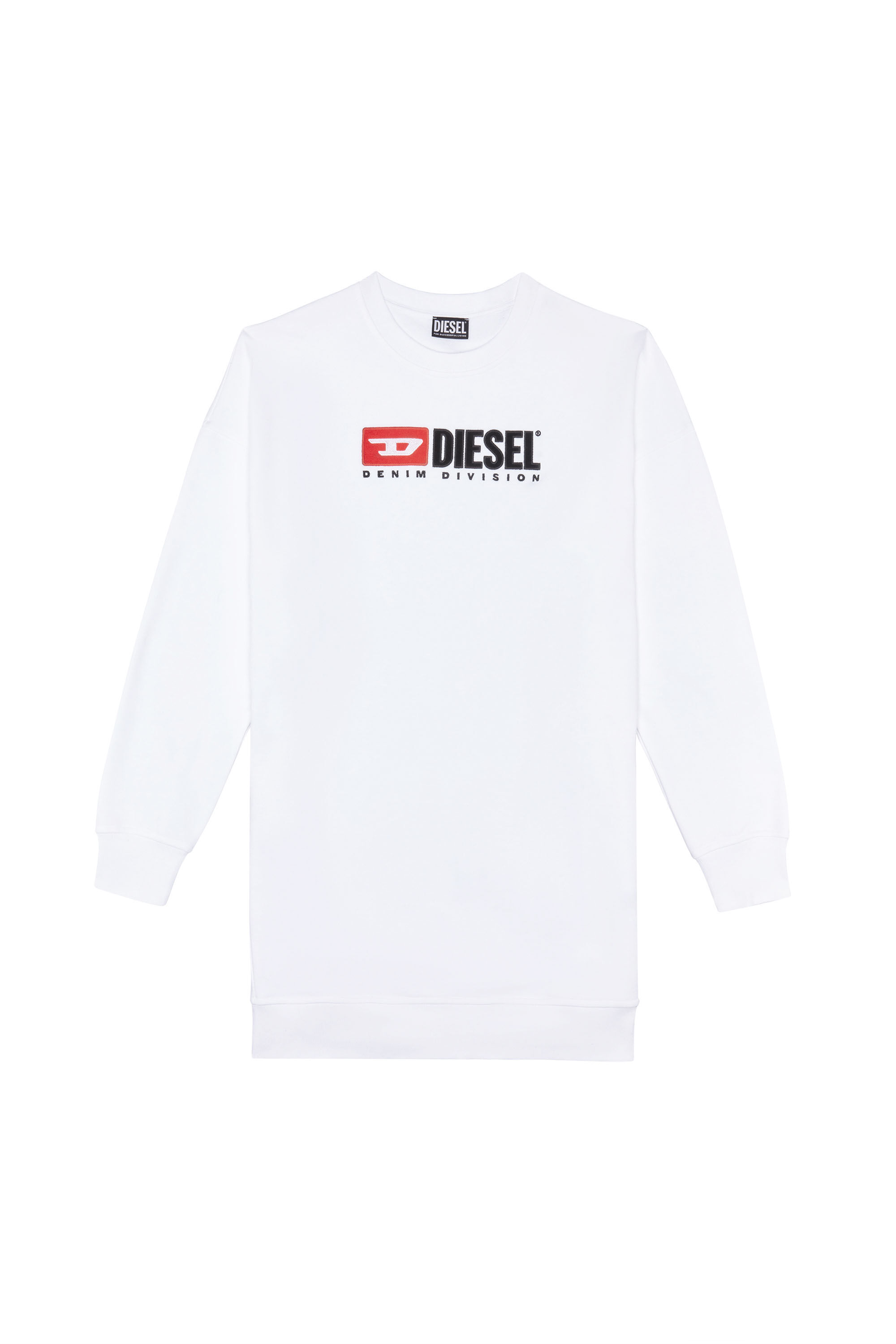 Diesel - D-ROBBIE-DIV, Female's ワンピース スウェット ドレス in ホワイト - 1