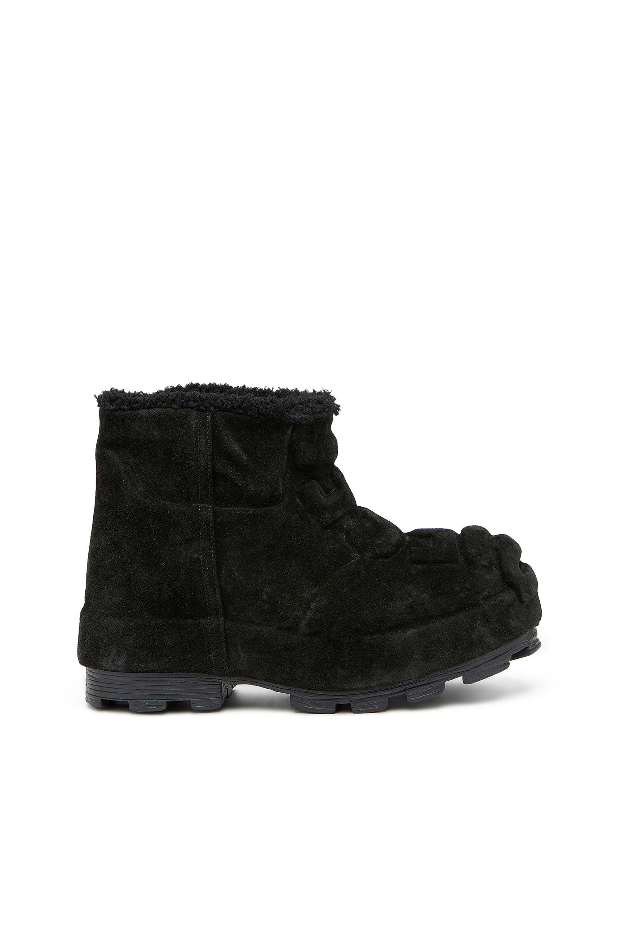 Diesel - D-HAMMER CH MD, Unisex's D-Hammer-Suede ankle boots with embossed logo in ブラック - 1