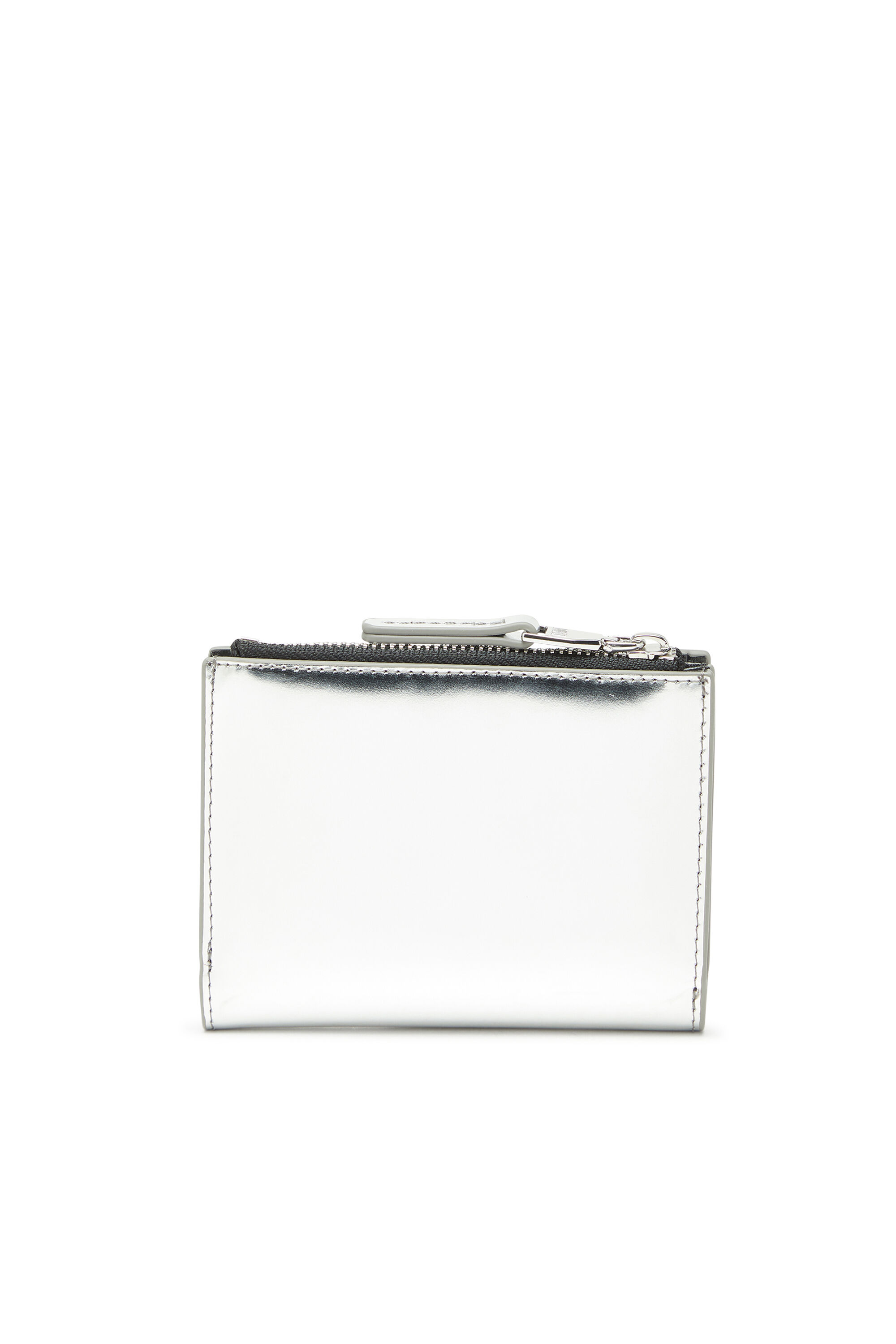 Diesel - 1DR BI FOLD ZIP II, Female's 二つ折りウォレット in シルバー - 2