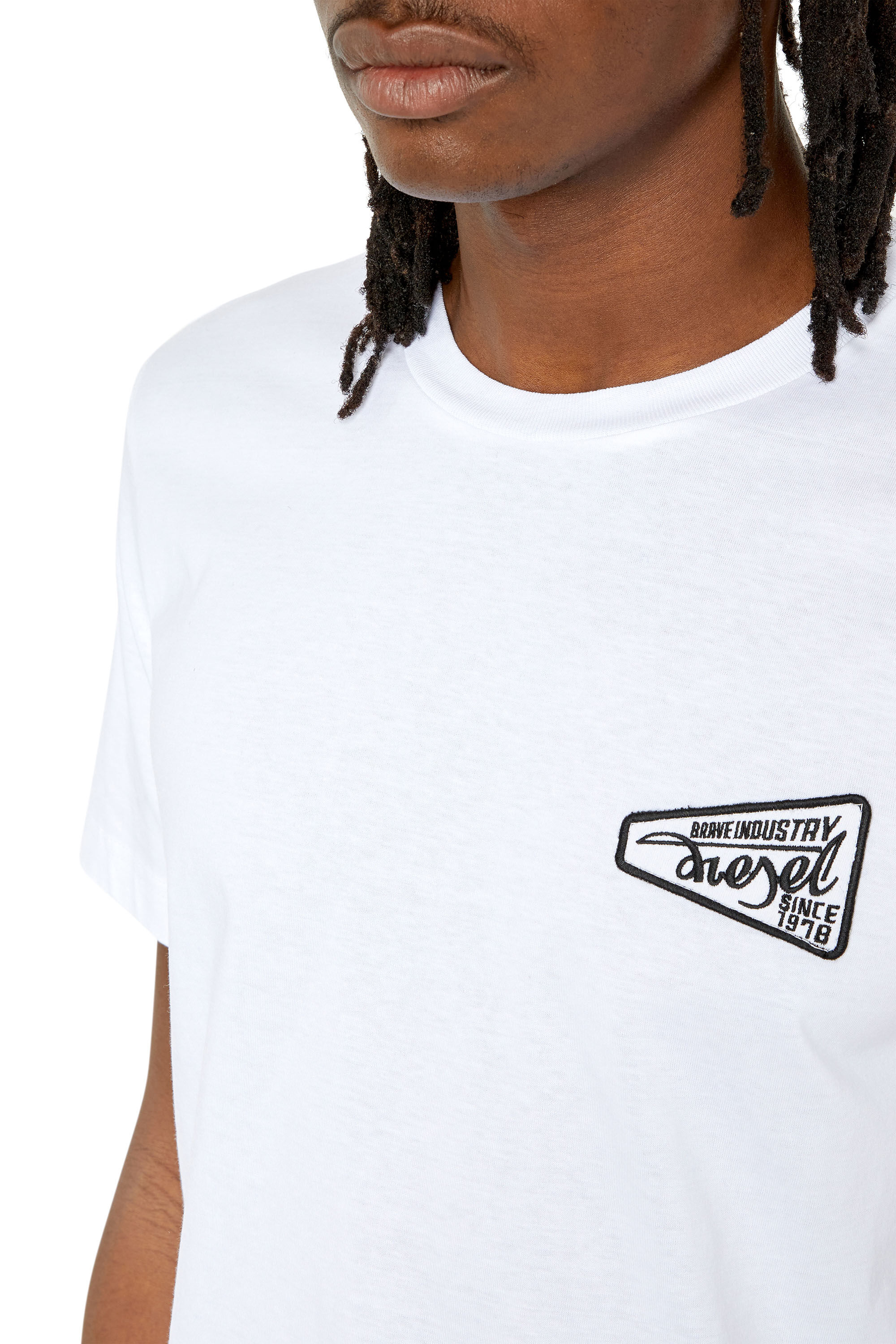Diesel - T-DIEGOR-K58, Male's Tシャツ スリムフィット in ホワイト - 4