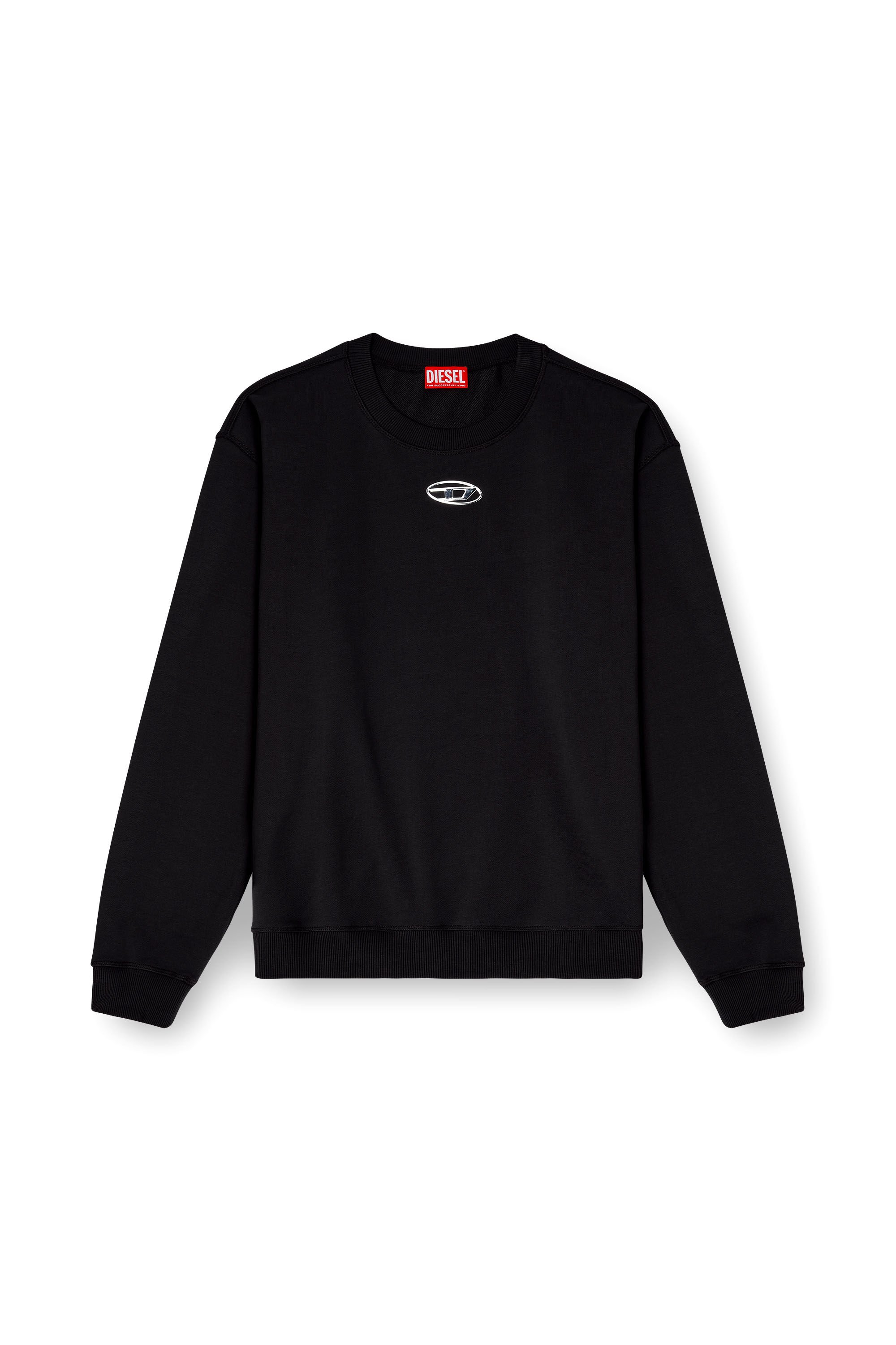 Diesel - S-NORM-IOD, Male's プルオーバースウェット in ブラック - 2