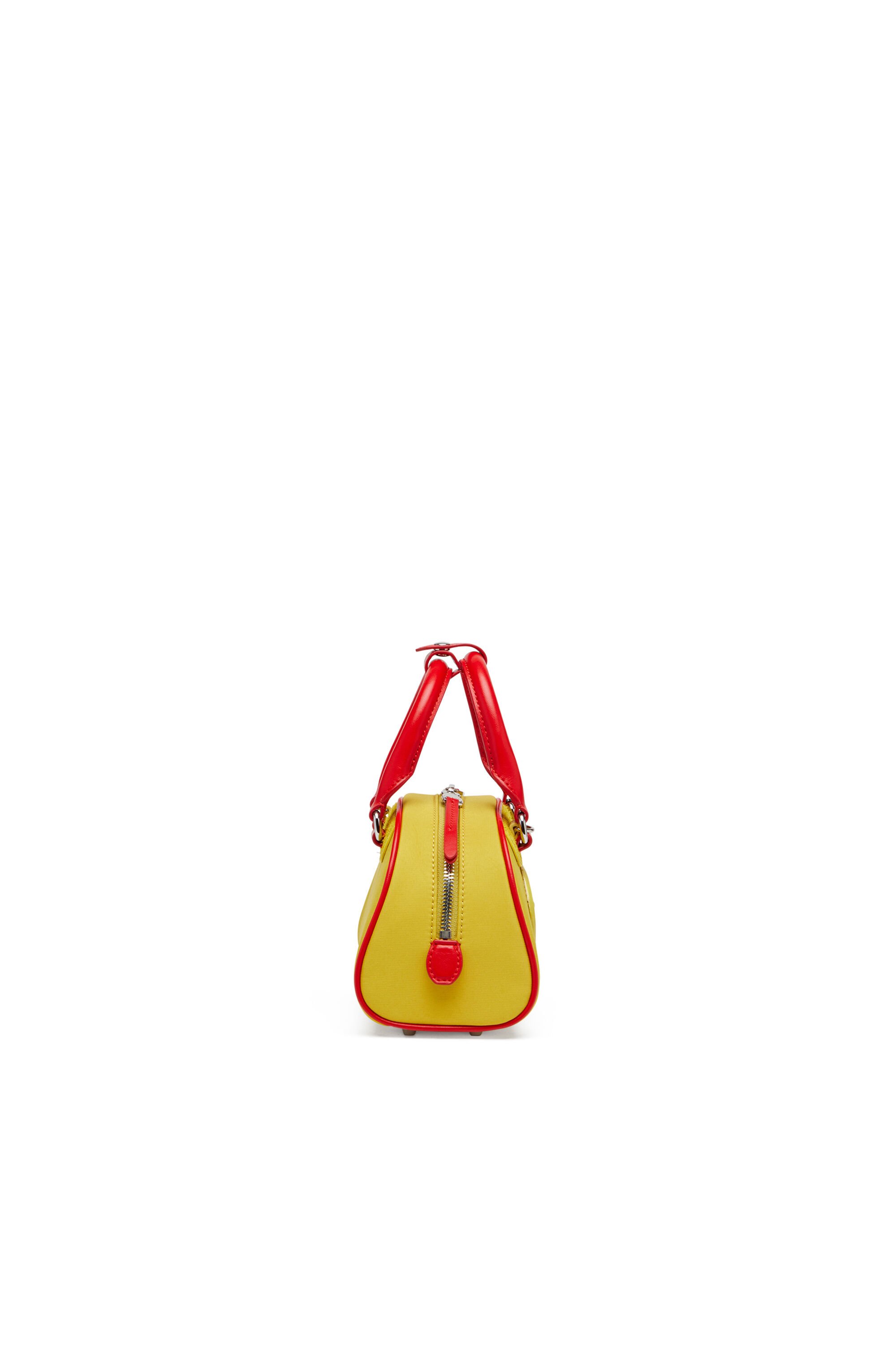 Diesel - 1DR DOME CROSSBODY, Female's Colour-block mini bowling bag in イエロー - 3