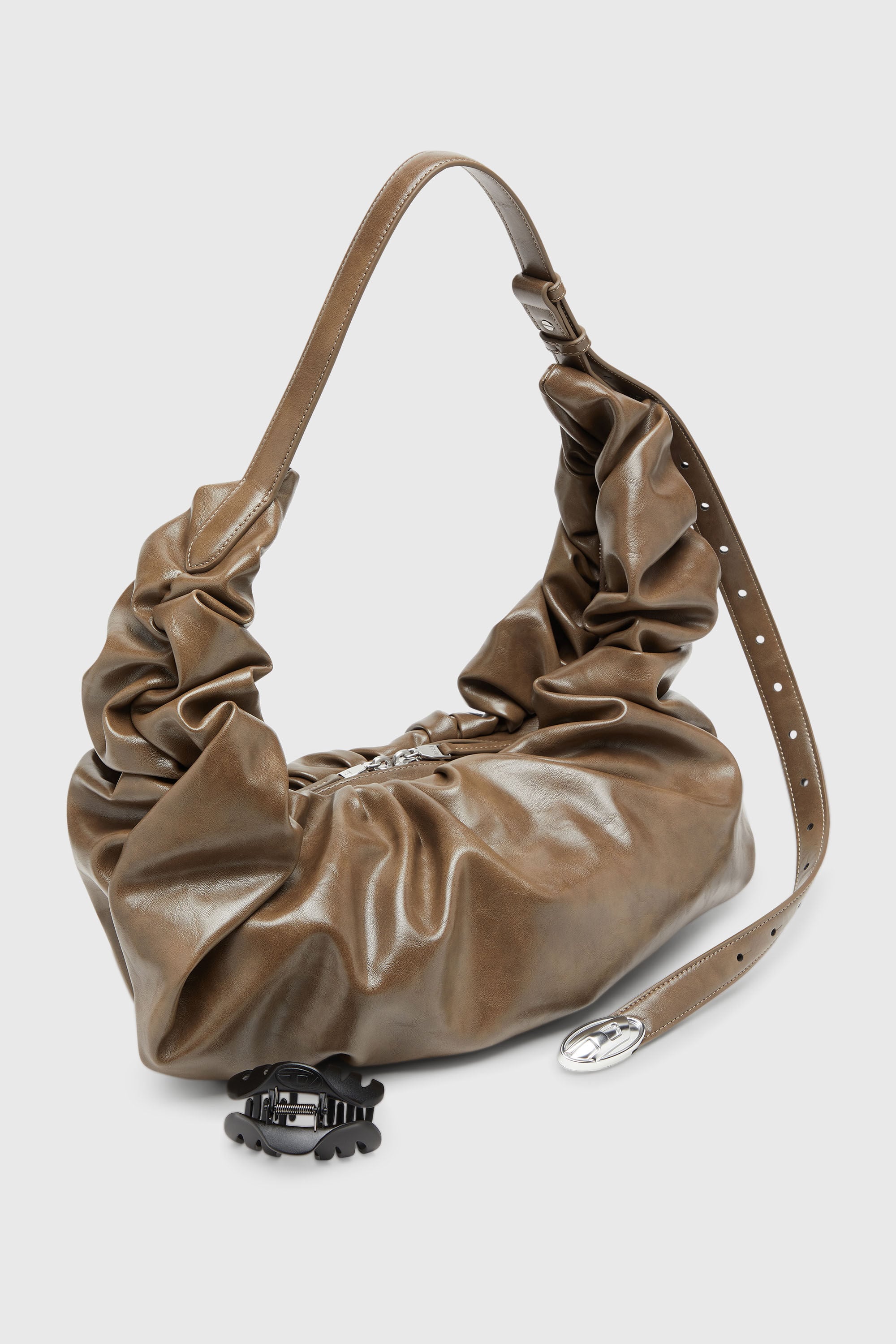 Diesel - GRAB-D HOBO L, Female's ホーボーバッグ L in ベージュ - 6