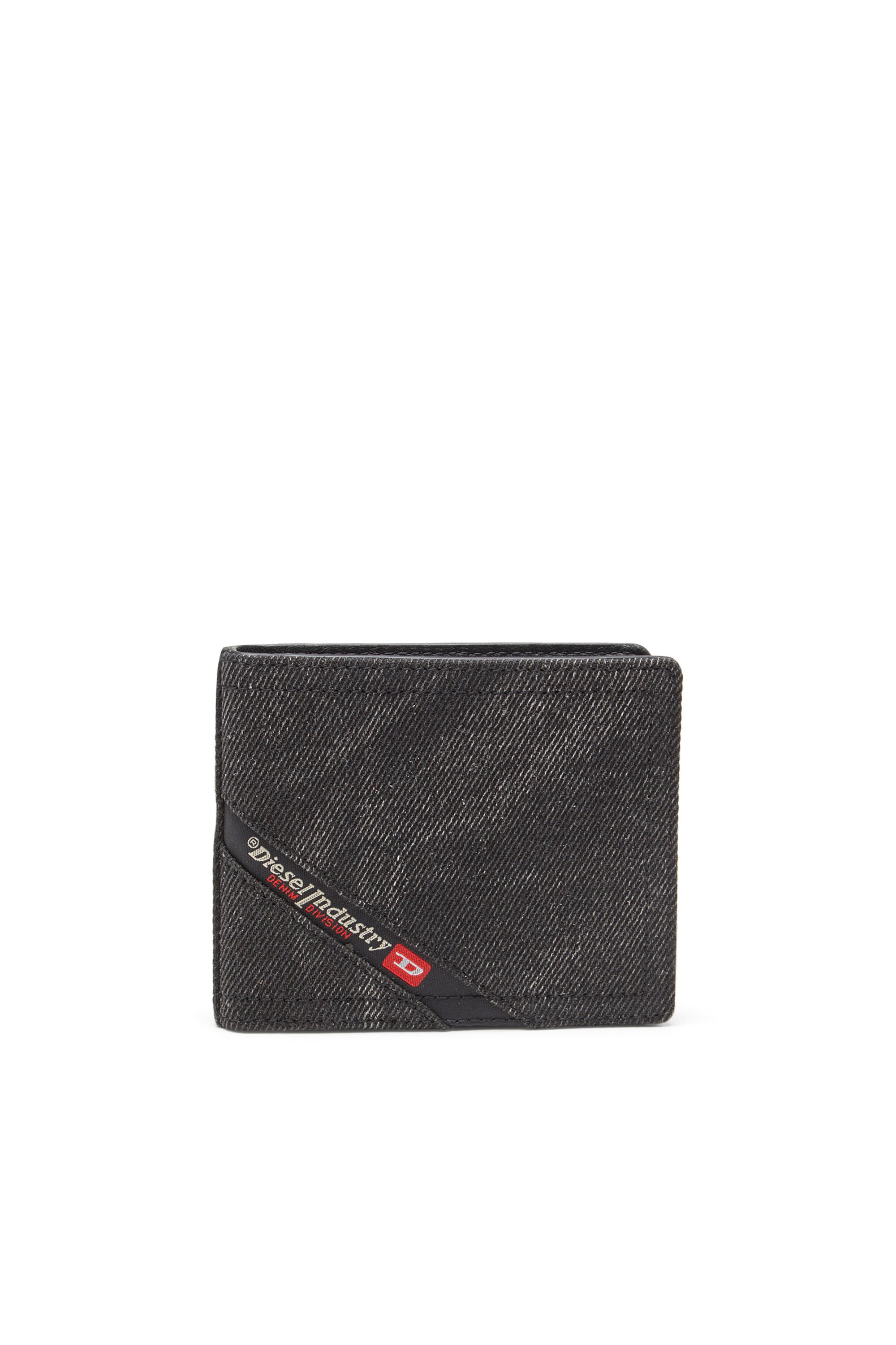 Diesel - MULTI-PKTS BI FOLD COIN S 3D, Male's 二つ折りウォレット in ブラック - 1