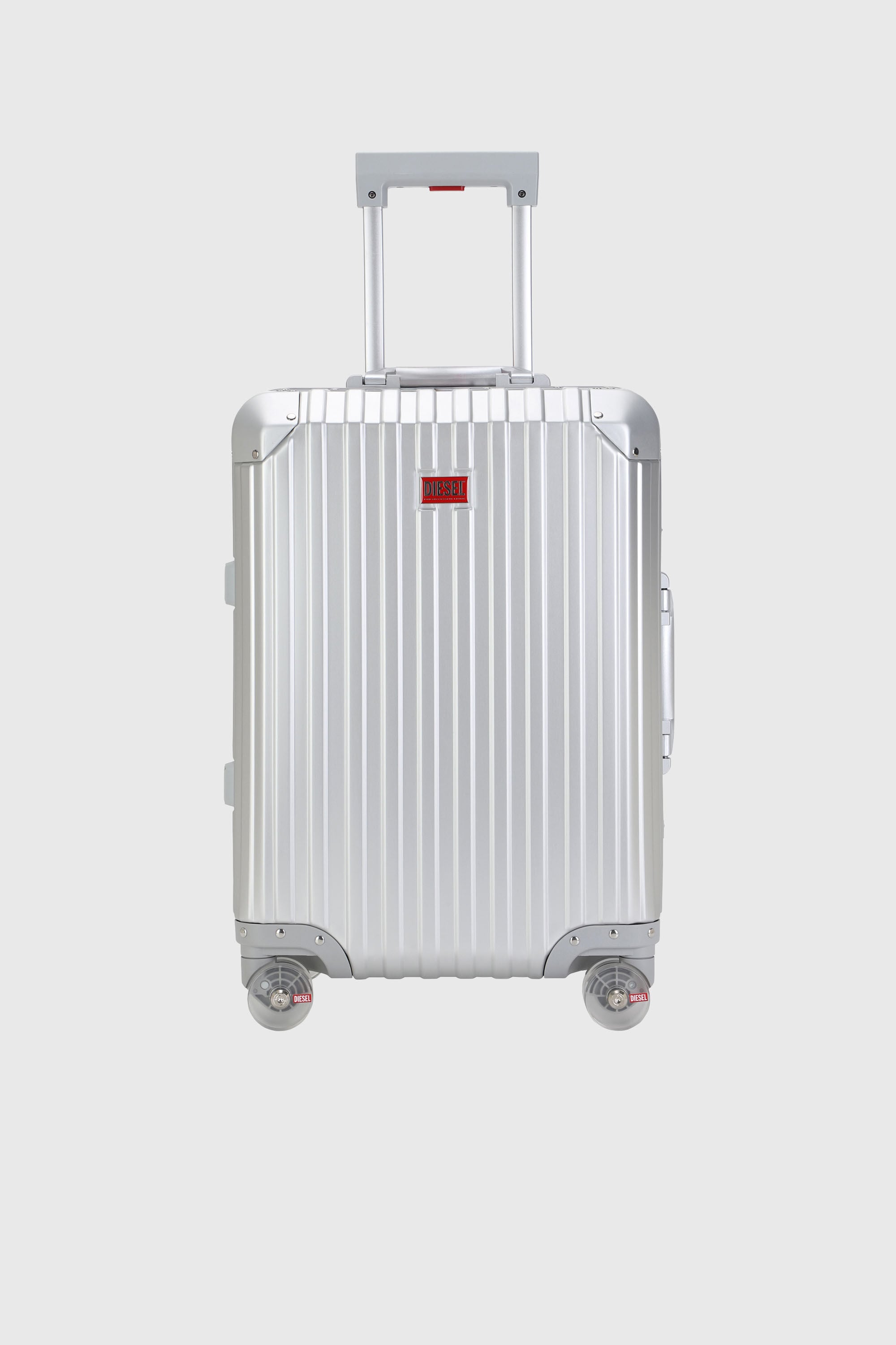 Diesel - DIESEL ALUMINUM TROLLEY- DSL002, Unisex's Aluminum suitcase size S in シルバー - 1