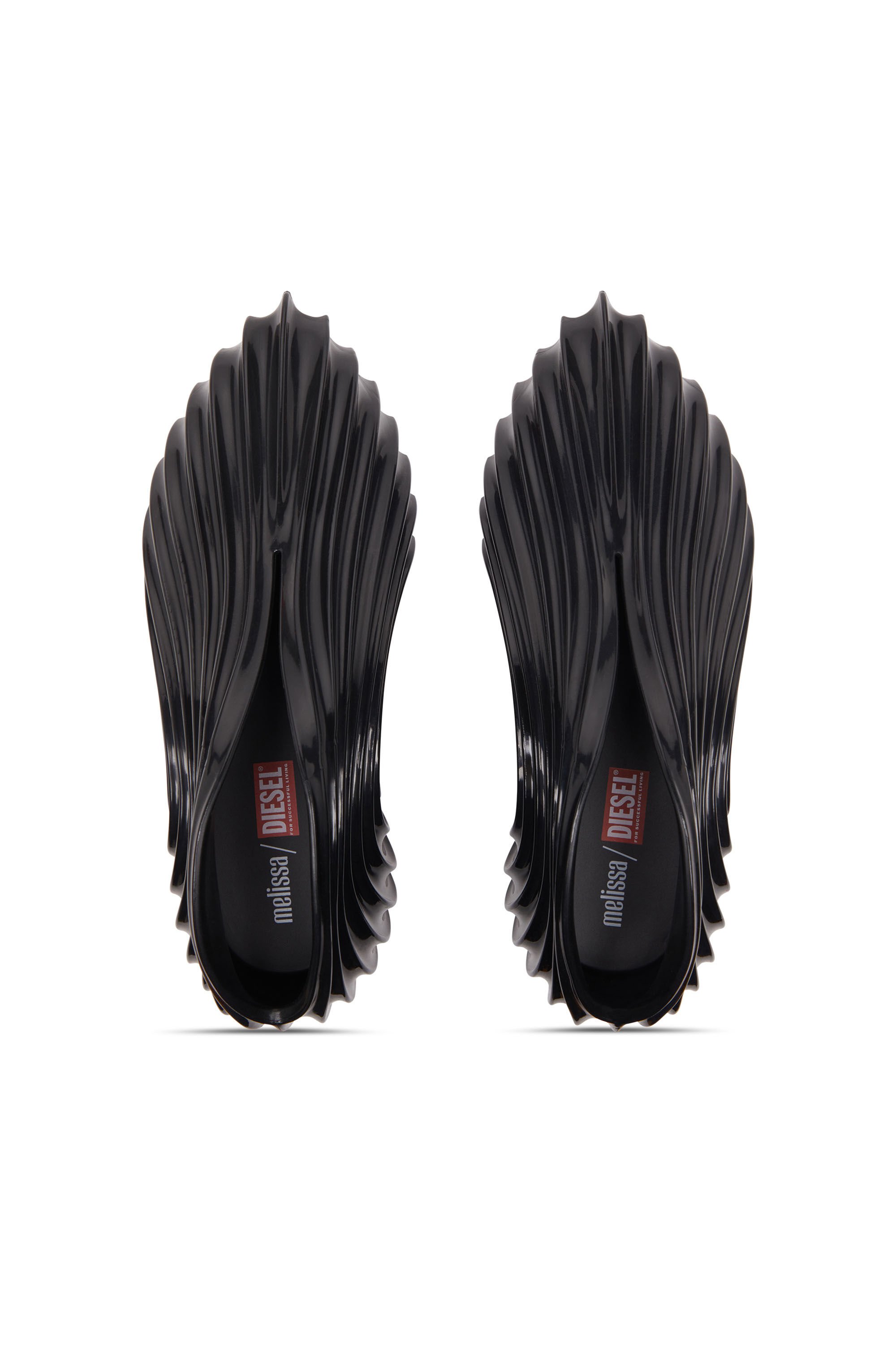 Diesel - MELISSA QUANTUM SNEAKERS X, Unisex's Slip-on sneaker in Melflex® in ブラック - 6