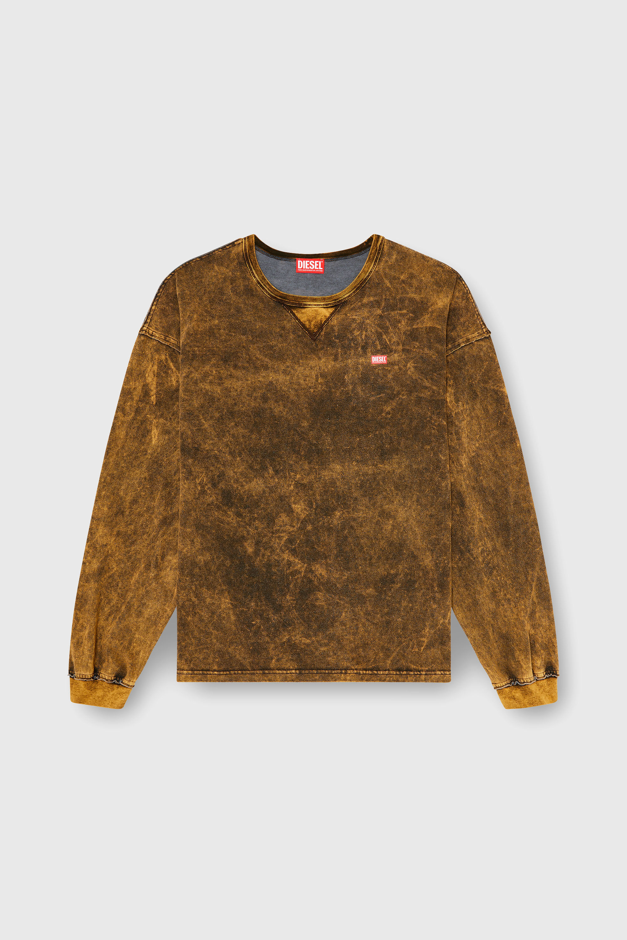 Diesel - T-BOXT-LS-RAW, Male's 長袖Tシャツ in ブラウン - 2