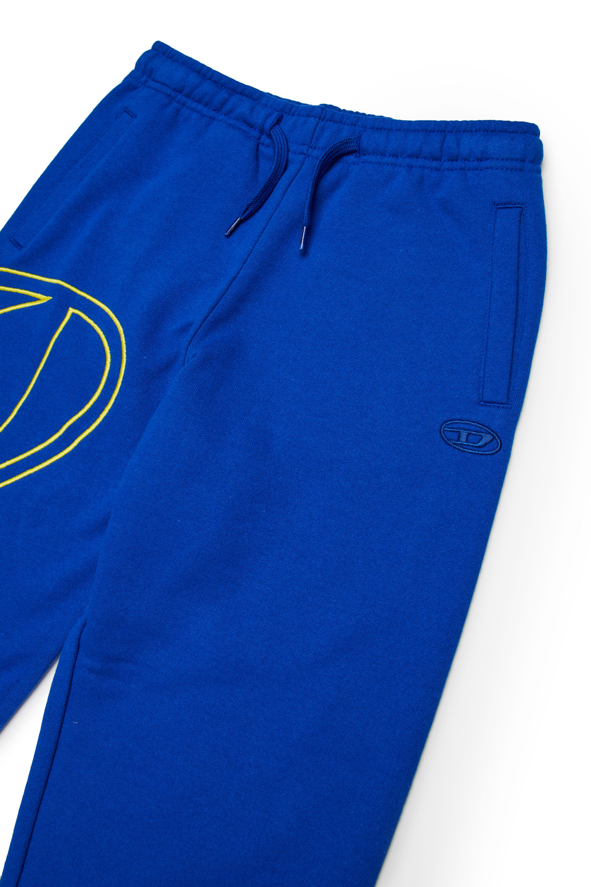 Diesel - PMARKYMEGOVALD, Male's Sweatpants with mega Oval D embroidery in ブルー - 3
