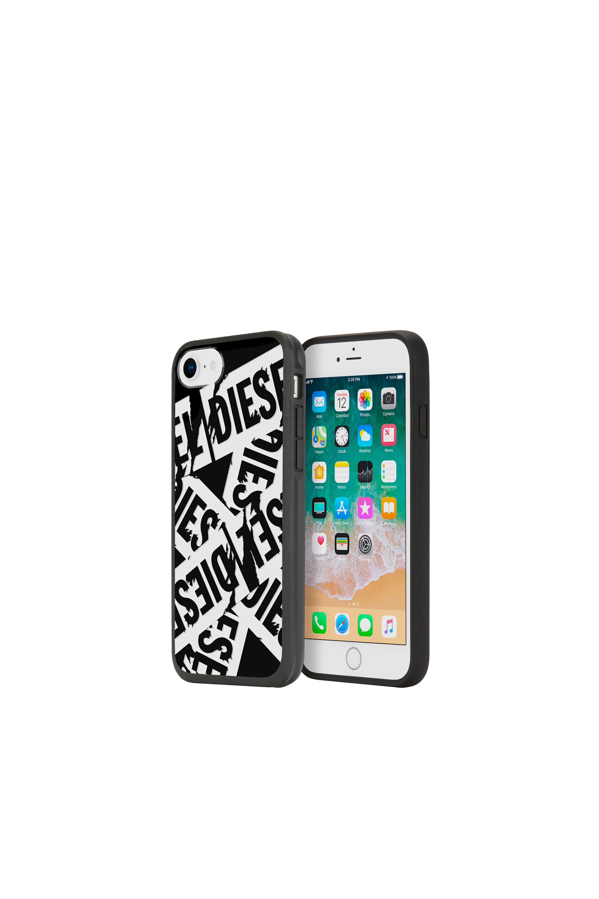 Diesel - MULTI TAPE BLACK/WHITE IPHONE 8/7/6S/6 CASE, ブラック - Image 1