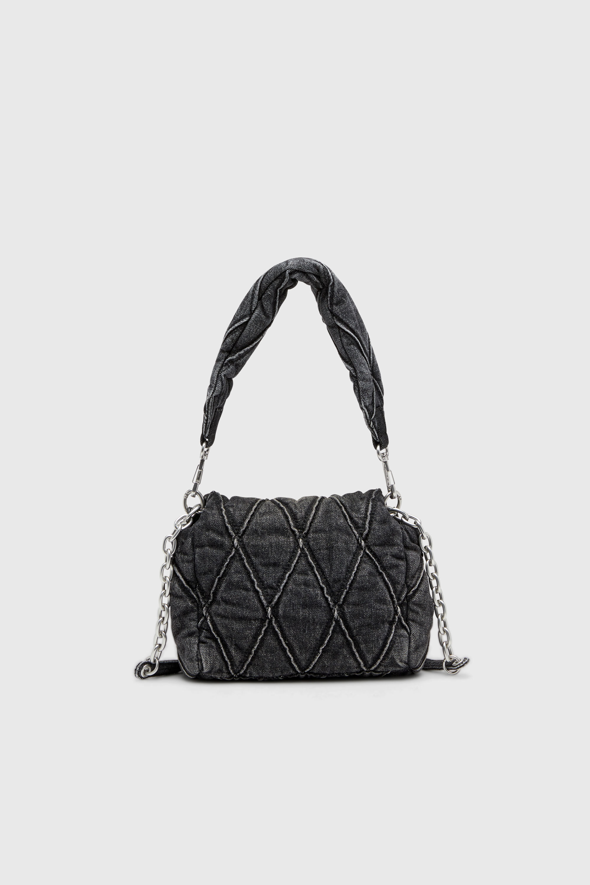 CHARM-D SHOULDER S Charm-D-Small shoulder bag in treated quilted