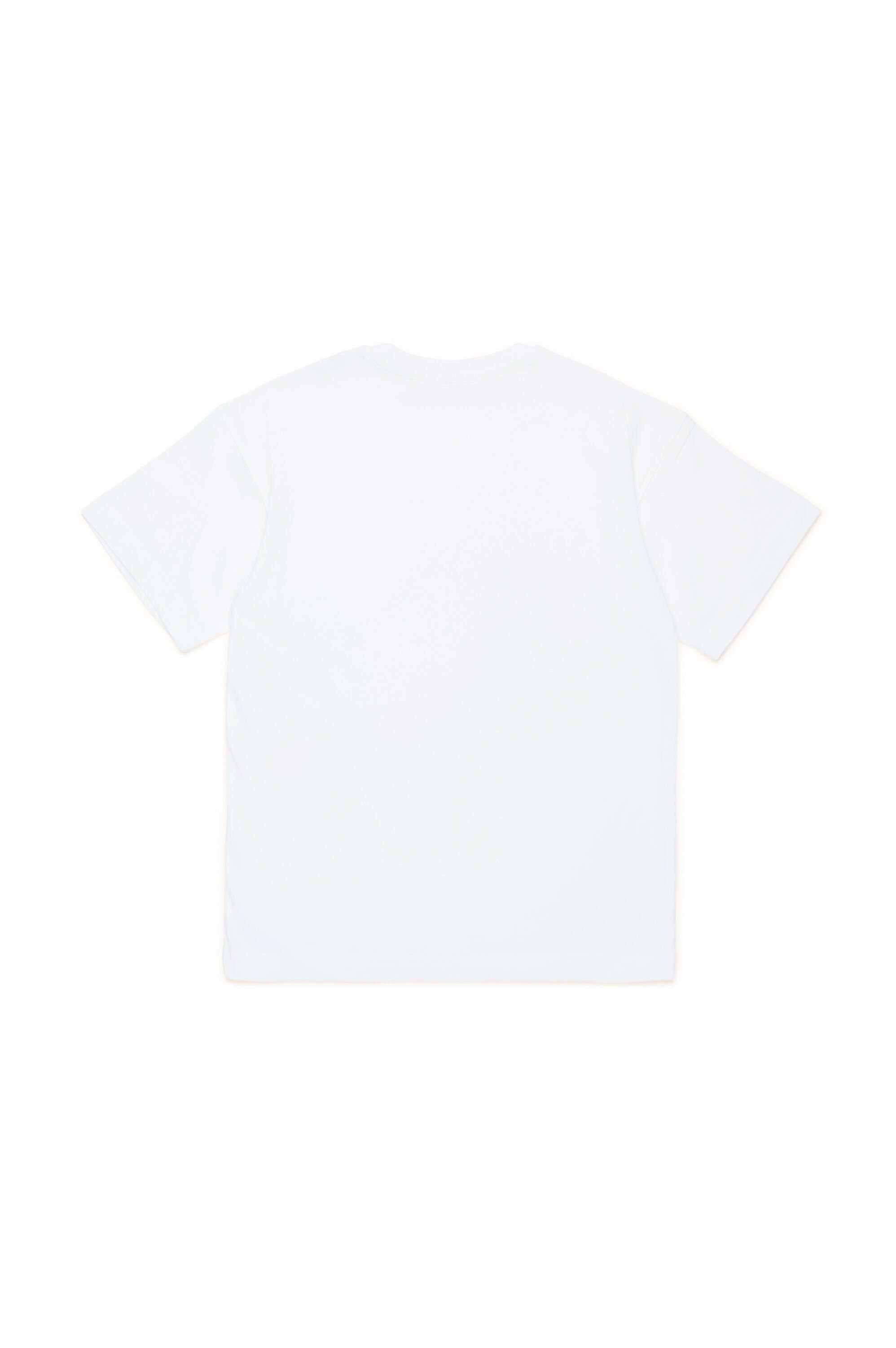 Diesel - TMARCUS OVER, Male's T-shirt with metallic Oval D in ホワイト - 2