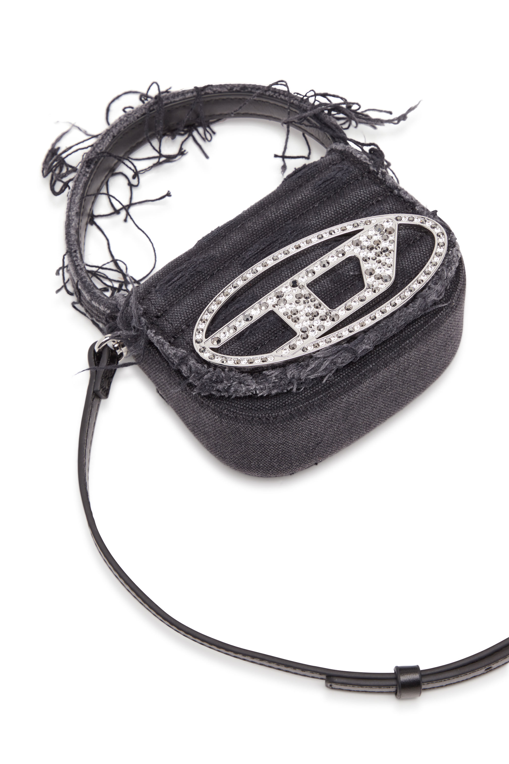 Diesel - 1DR XS, Female's 1DR XS-Iconic mini bag in canvas and leather in ブラック - 6