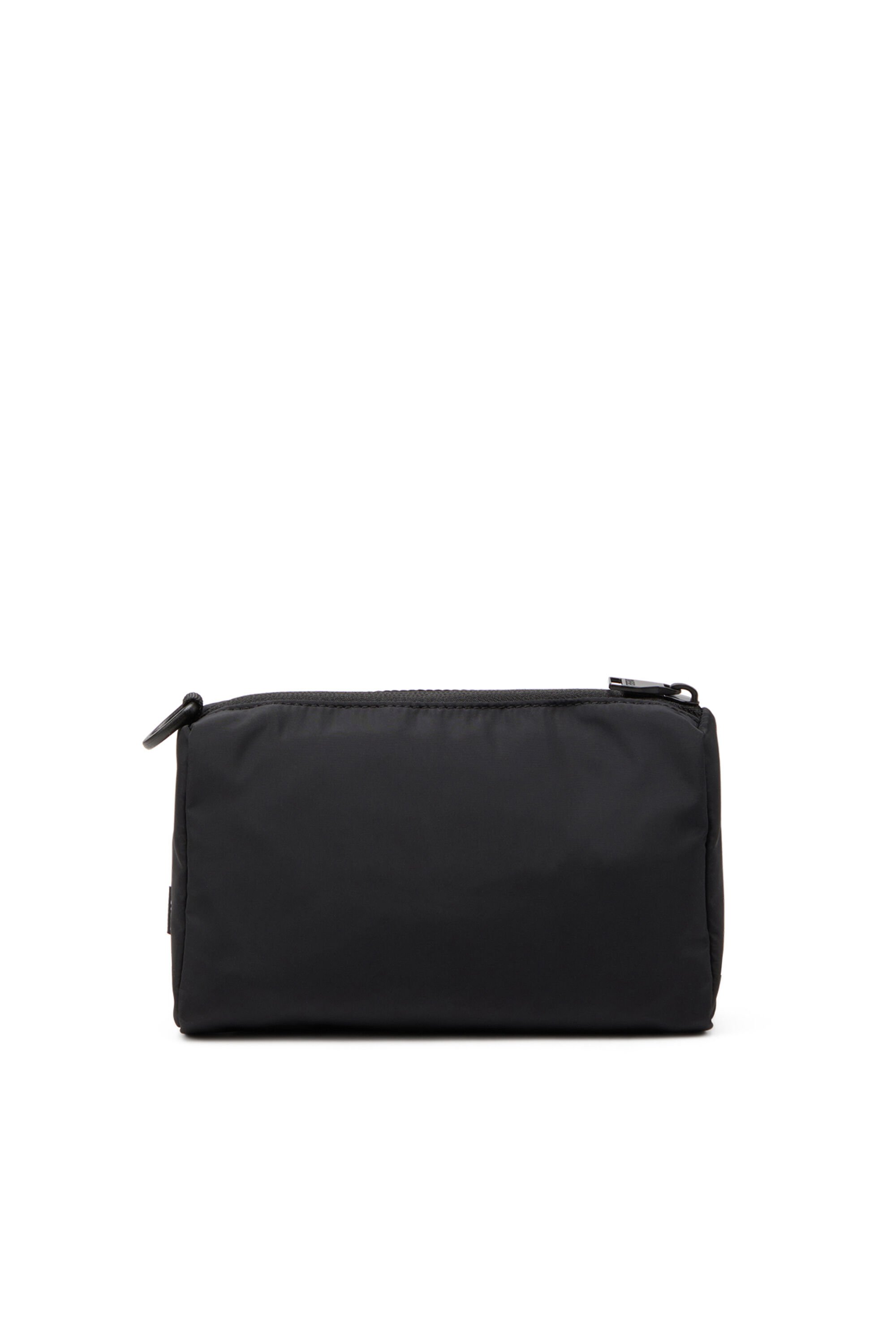 Diesel - DRAPE POUCH, Male's Nylon pouch with Oval D print in ブラック - 2