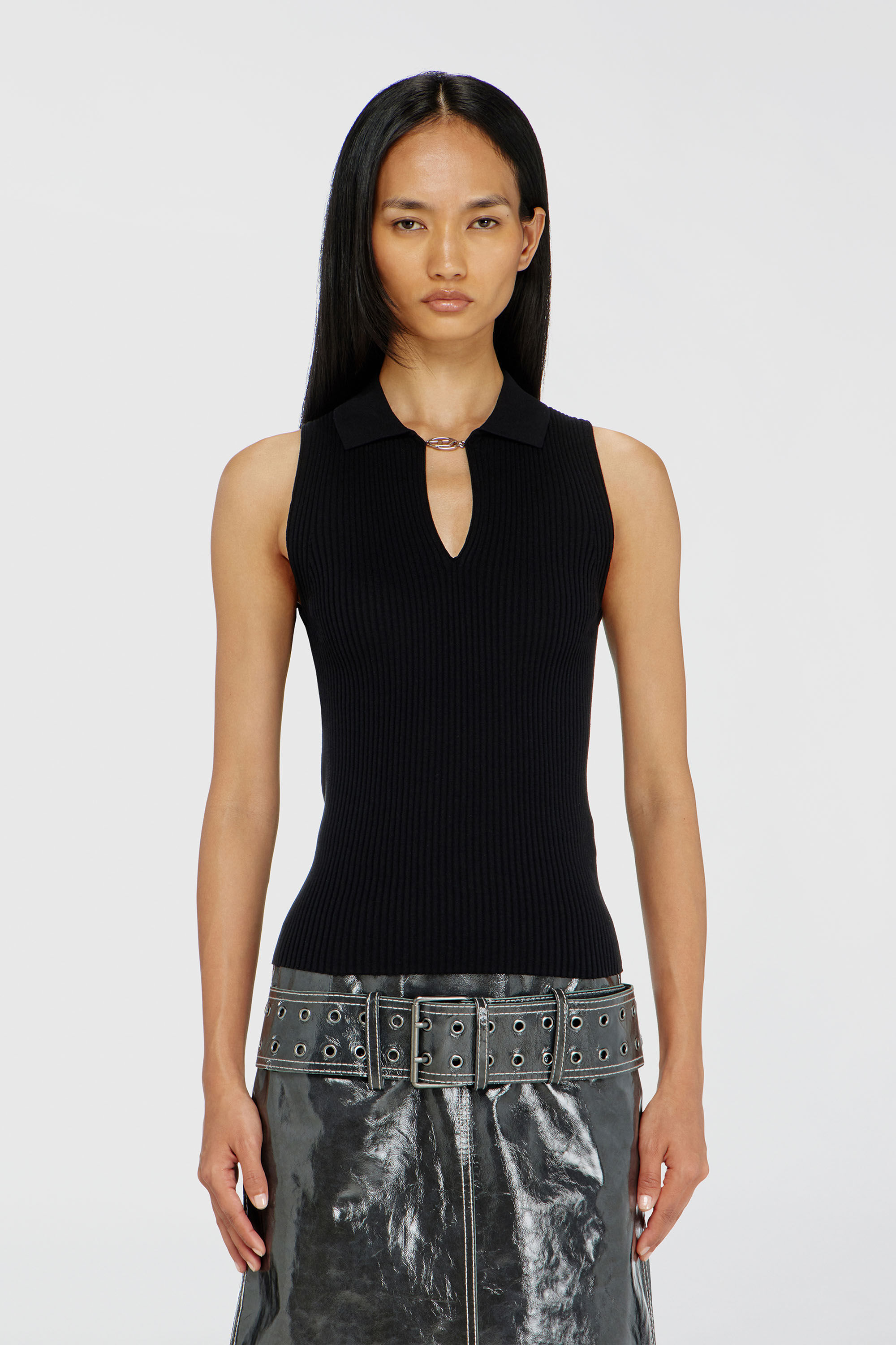 Diesel - M-LILITA, Female's ニットトップ in ブラック - 6