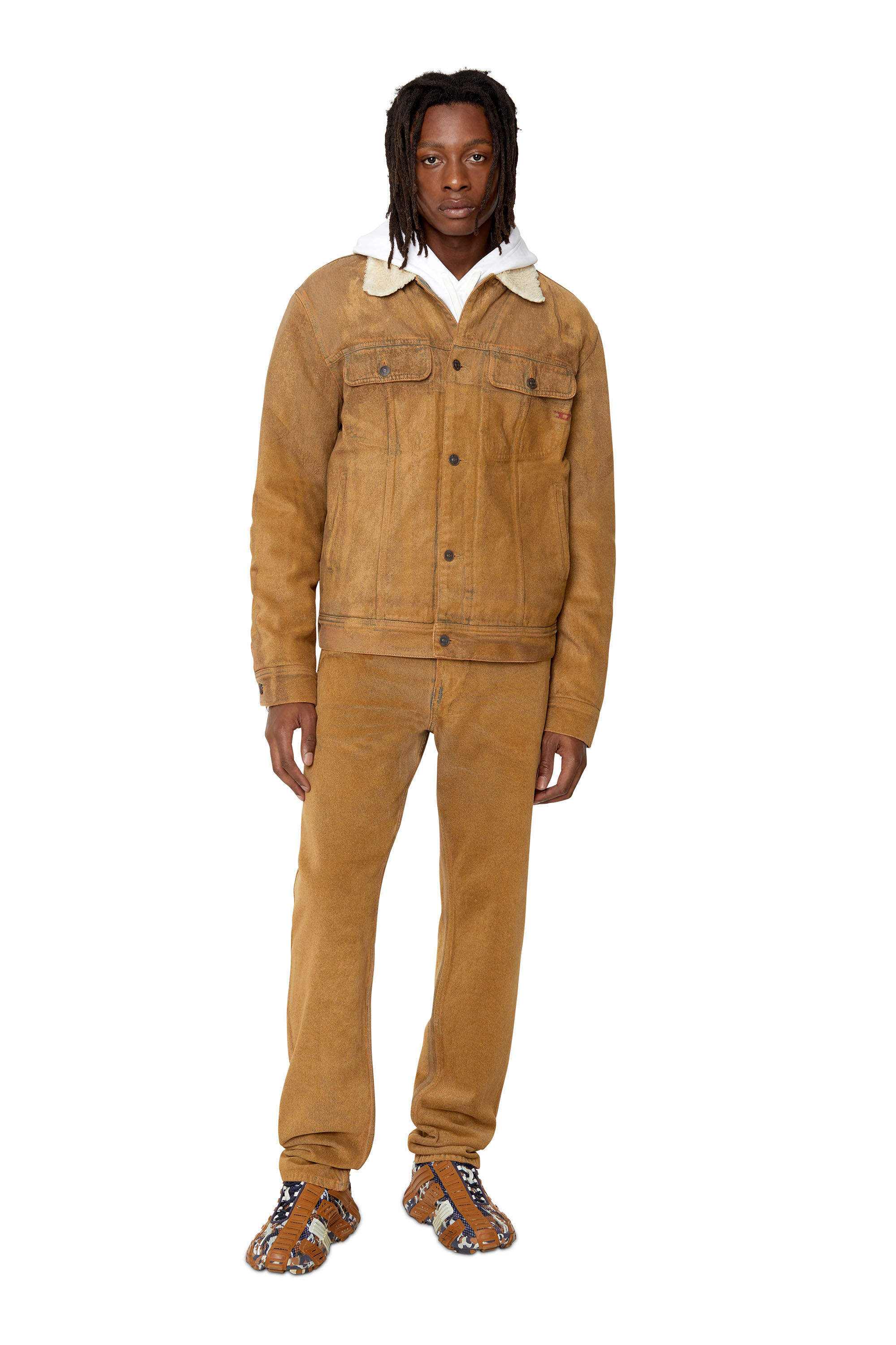 Diesel - S-PROTOTYPE LOW, Male's メッシュ スニーカー - S-Prototype Low in ブラウン/ブルー - 1