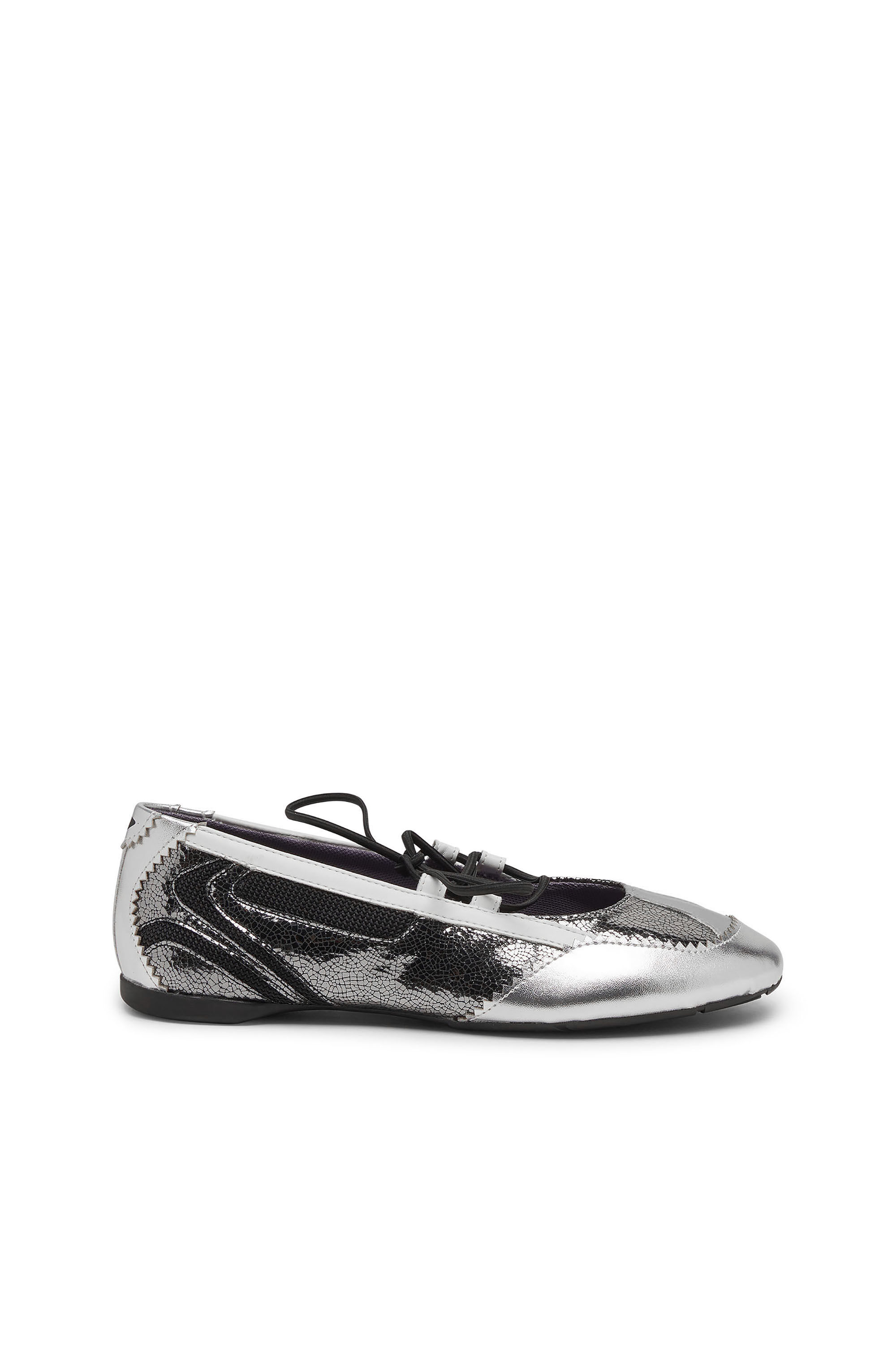 D-MILE BALLERINA LACE UP W レースアップスニーカー｜シルバー