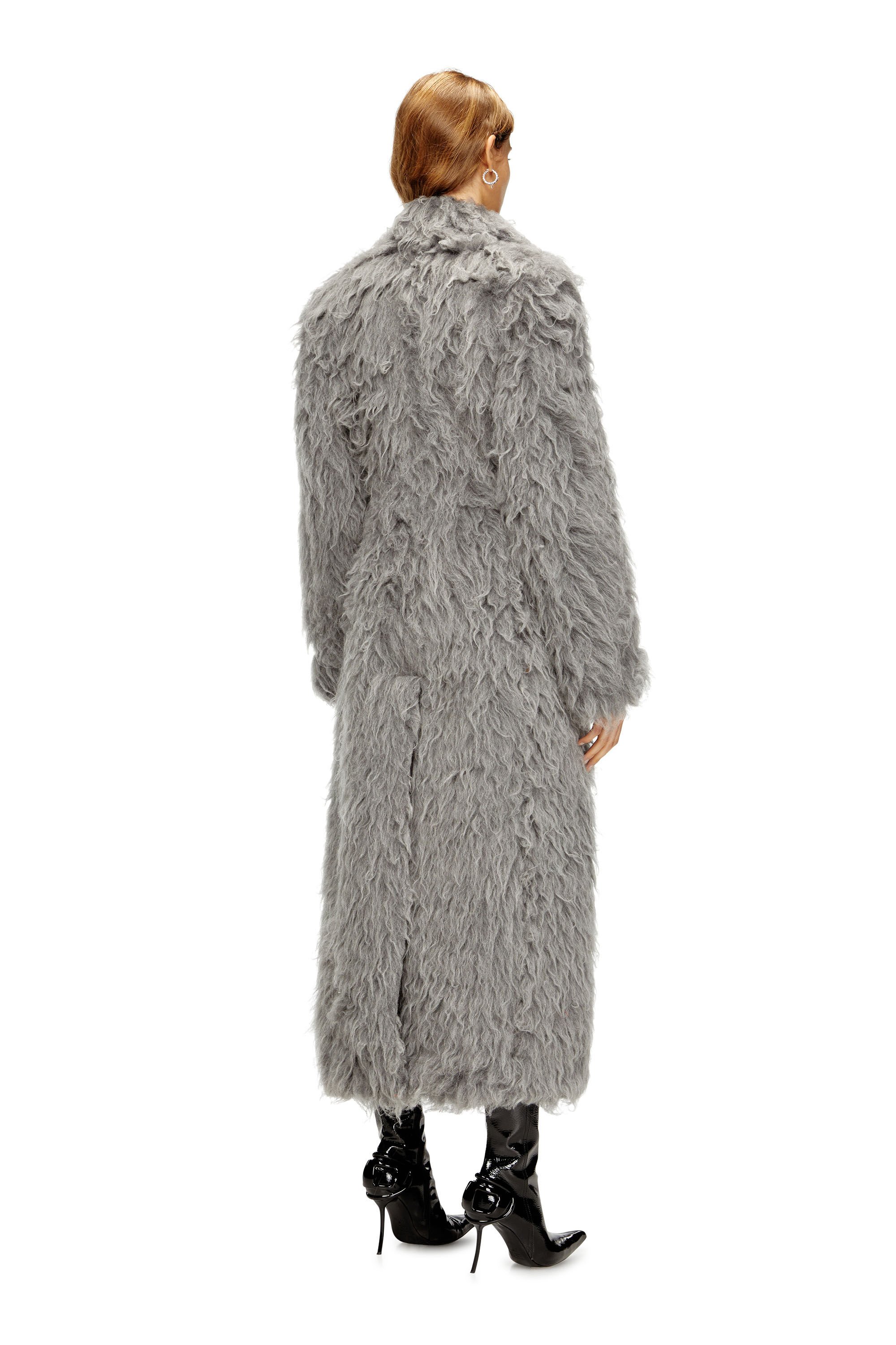 Diesel - W-GLAMO-R1, Female's ロングコート in グレー - 5