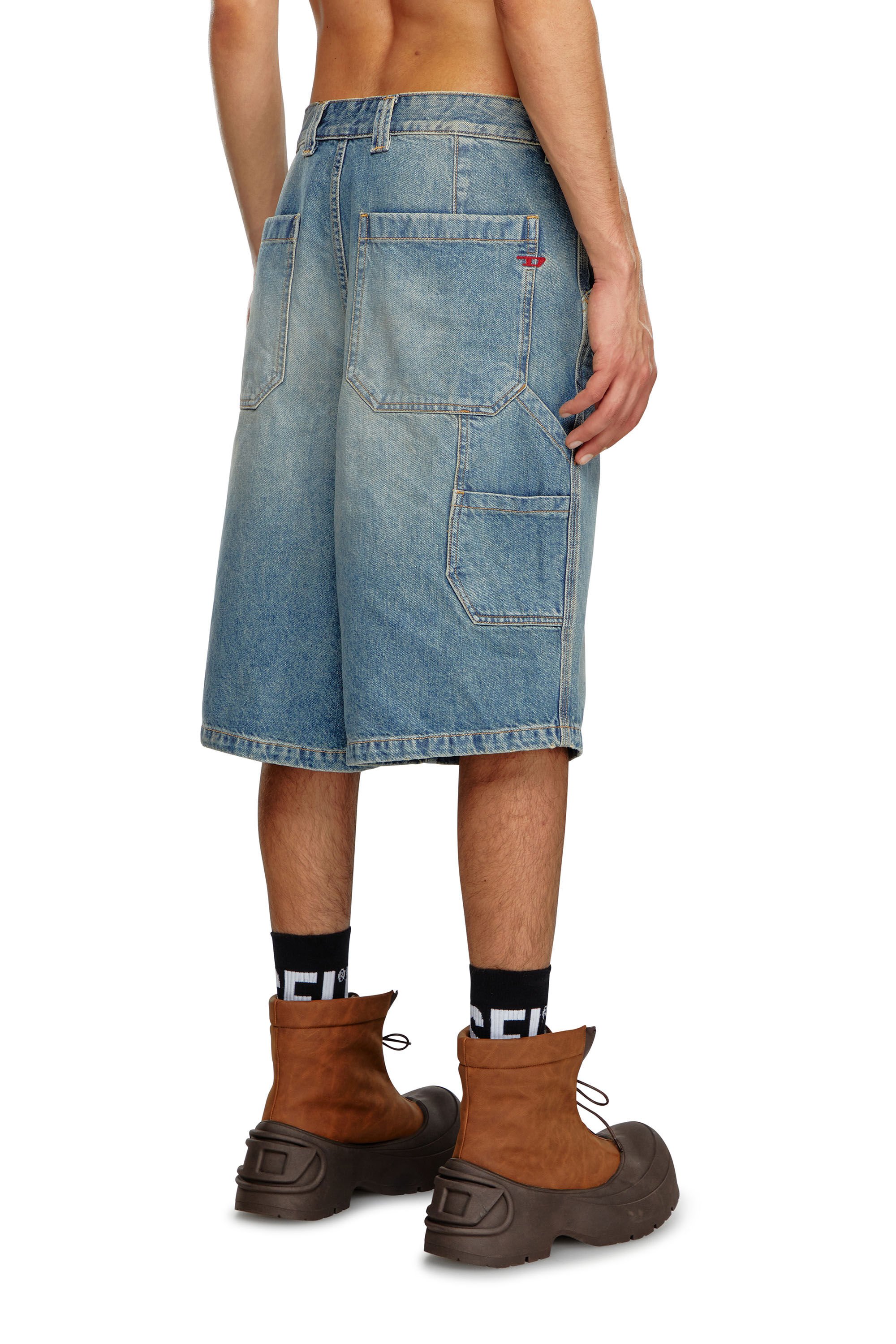 Diesel - D-LIVERY-SHORT, Male's Denim utility shorts in ライトブルー - 5