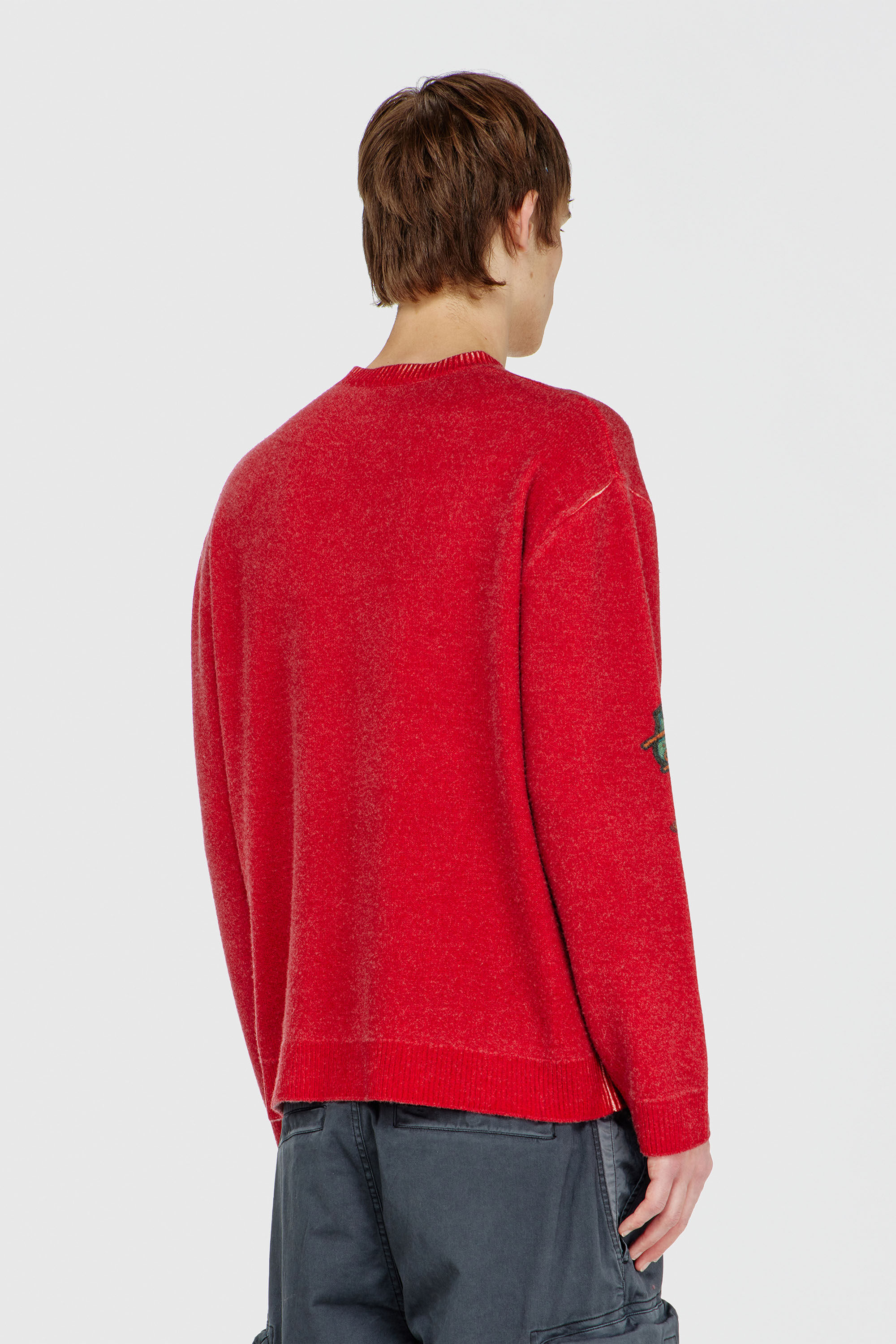 Diesel - K-PATCY, Male's プルオーバーニット in レッド - 5