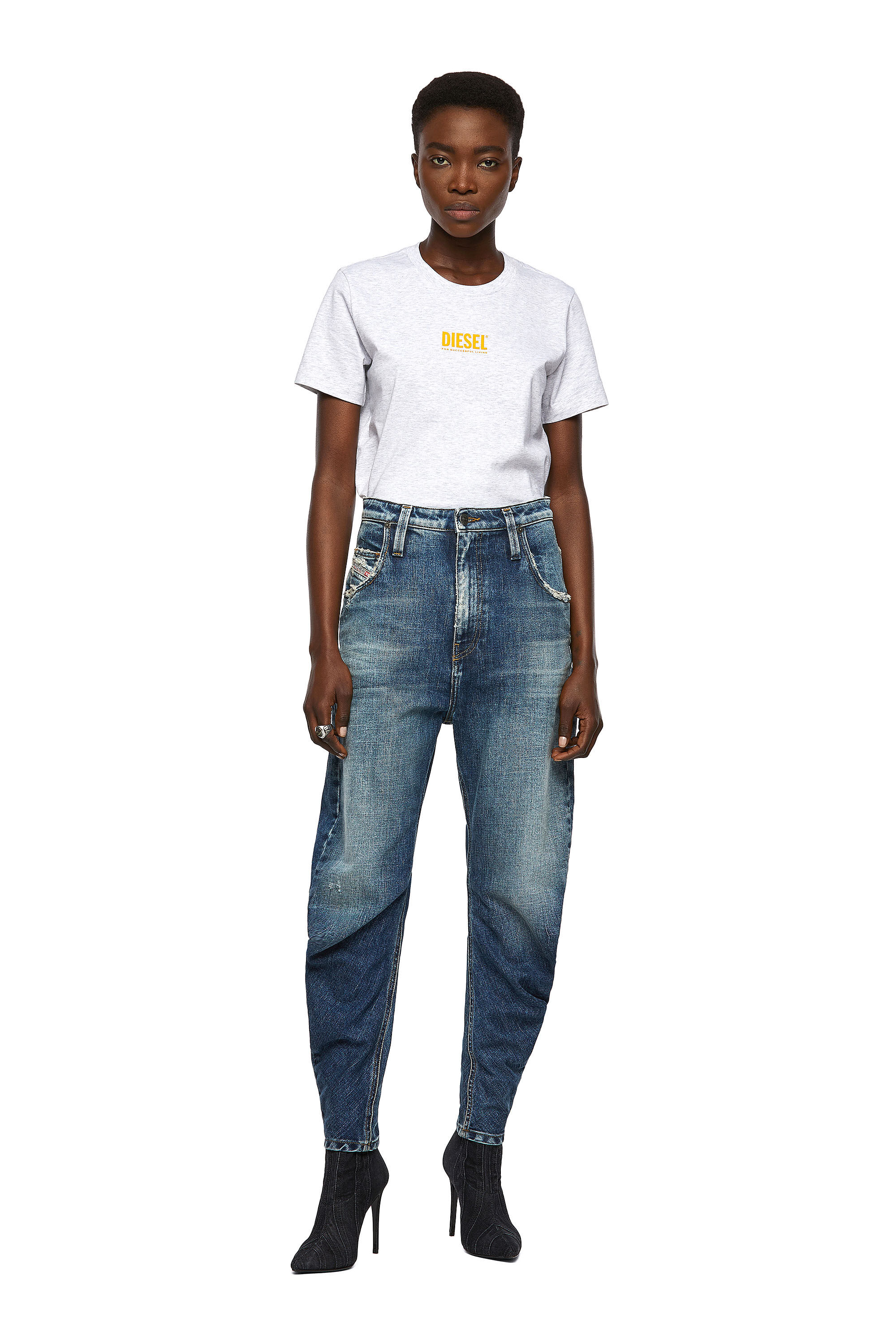 Diesel - D-Plata 09A54 Boyfriend Jeans,  - Image 1
