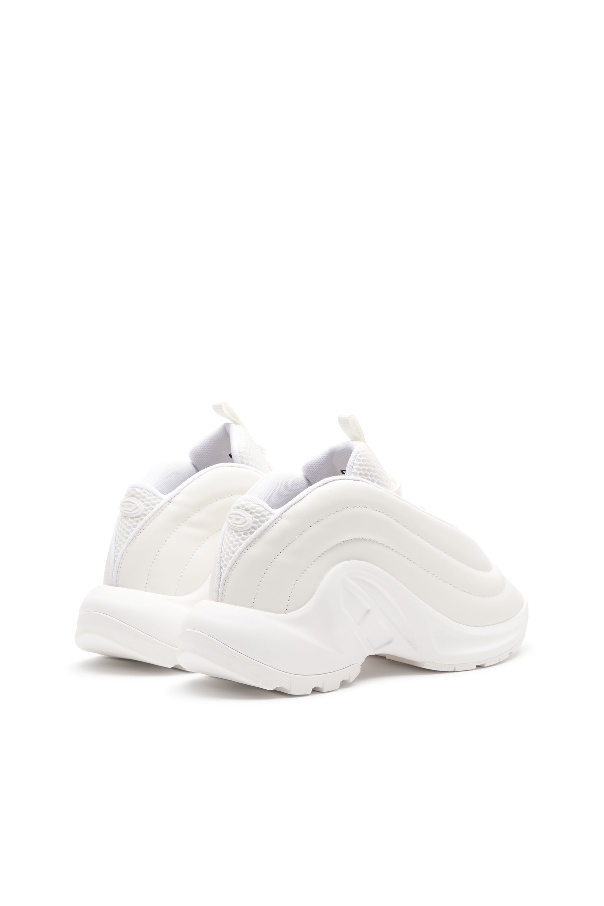 Diesel - S-D-RUNNER X, Unisex's S-D-Runner X-Slip-on sneakers with matte Oval D instep in ホワイト - 3