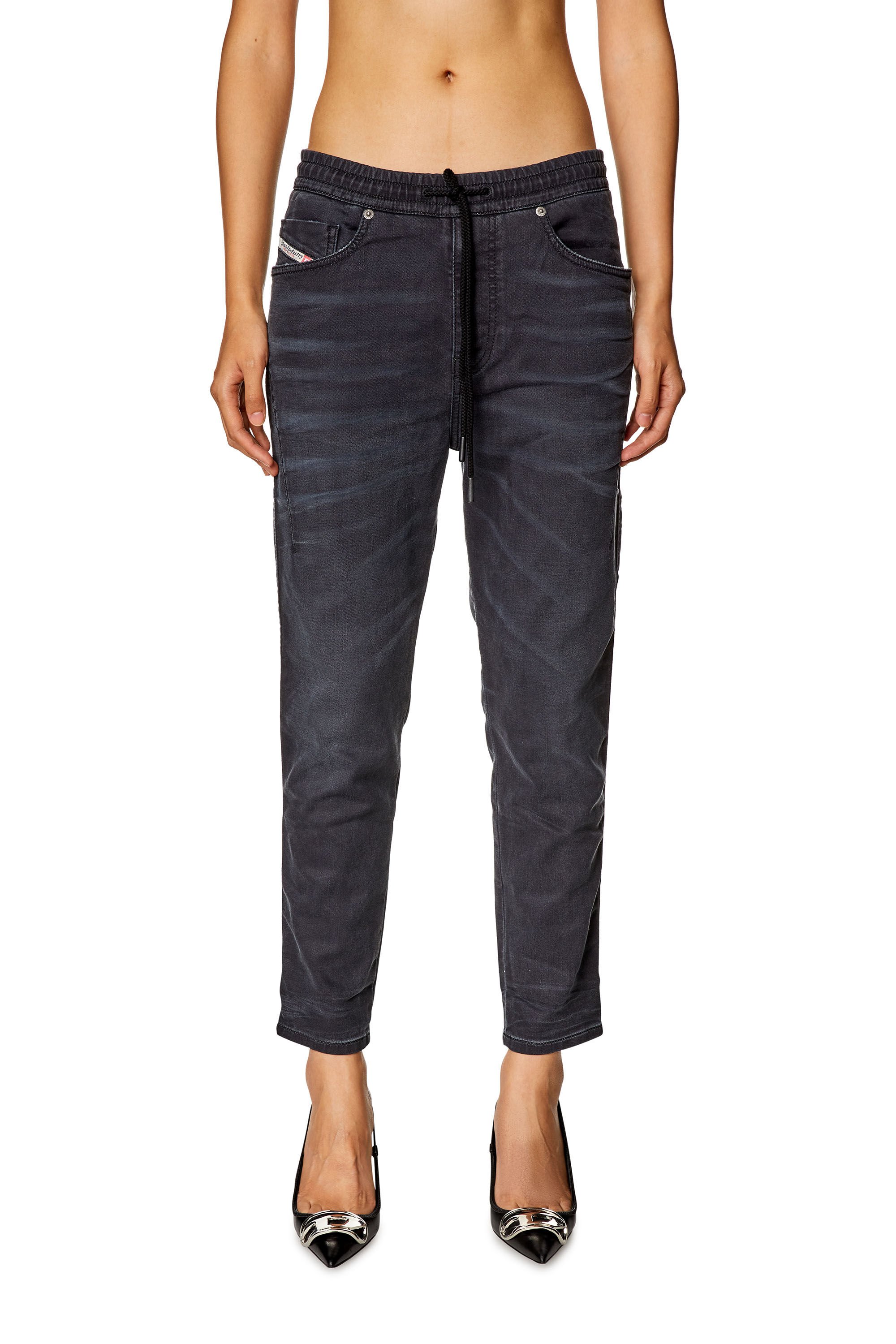 Diesel - Female's Regular 2041 D-Fayza Joggjeans® 068HQ, ブラック/ダークグレー - 3