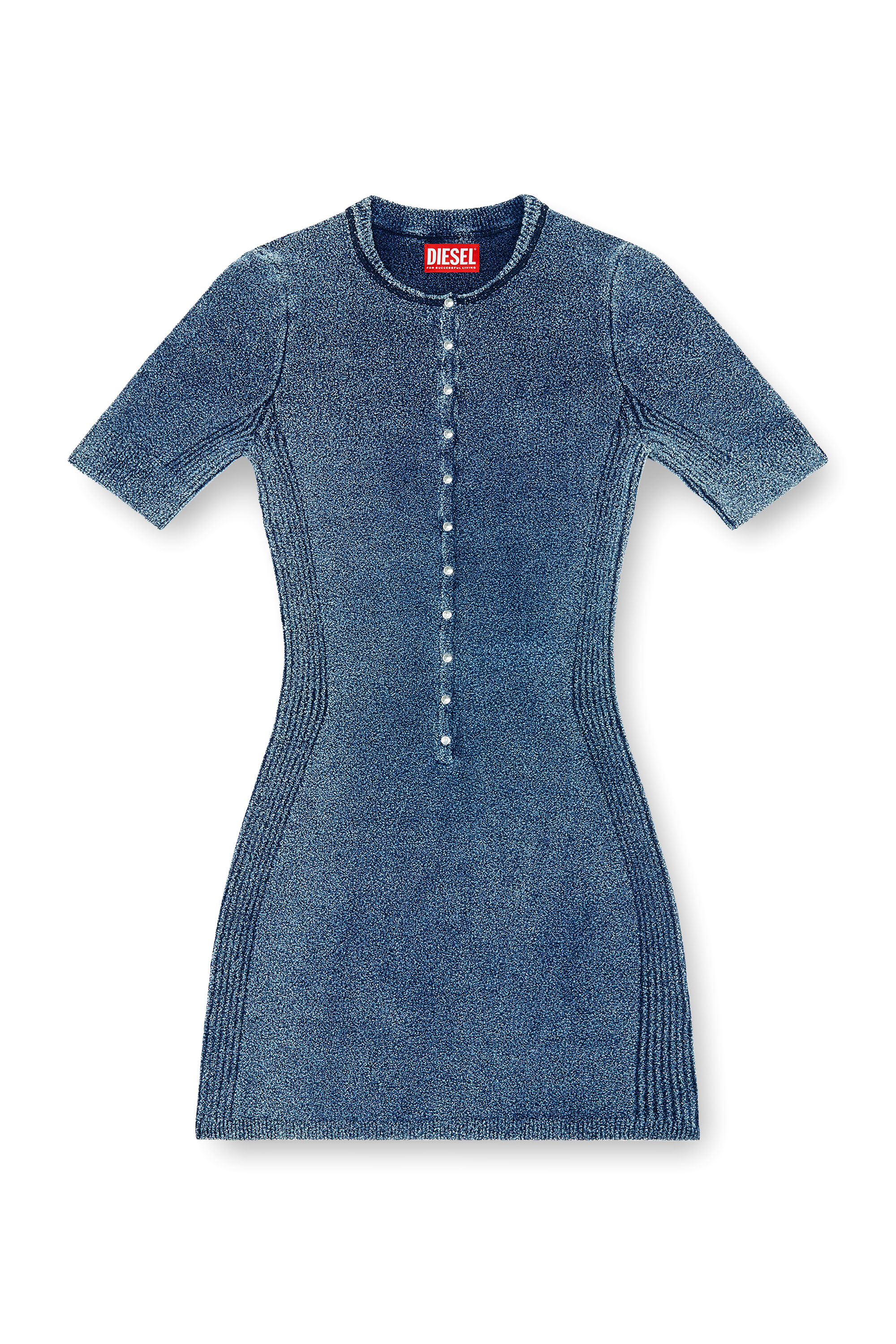 Diesel - M-ESTEE DRESS, Female's ドレス in ミディアムブルー - 2