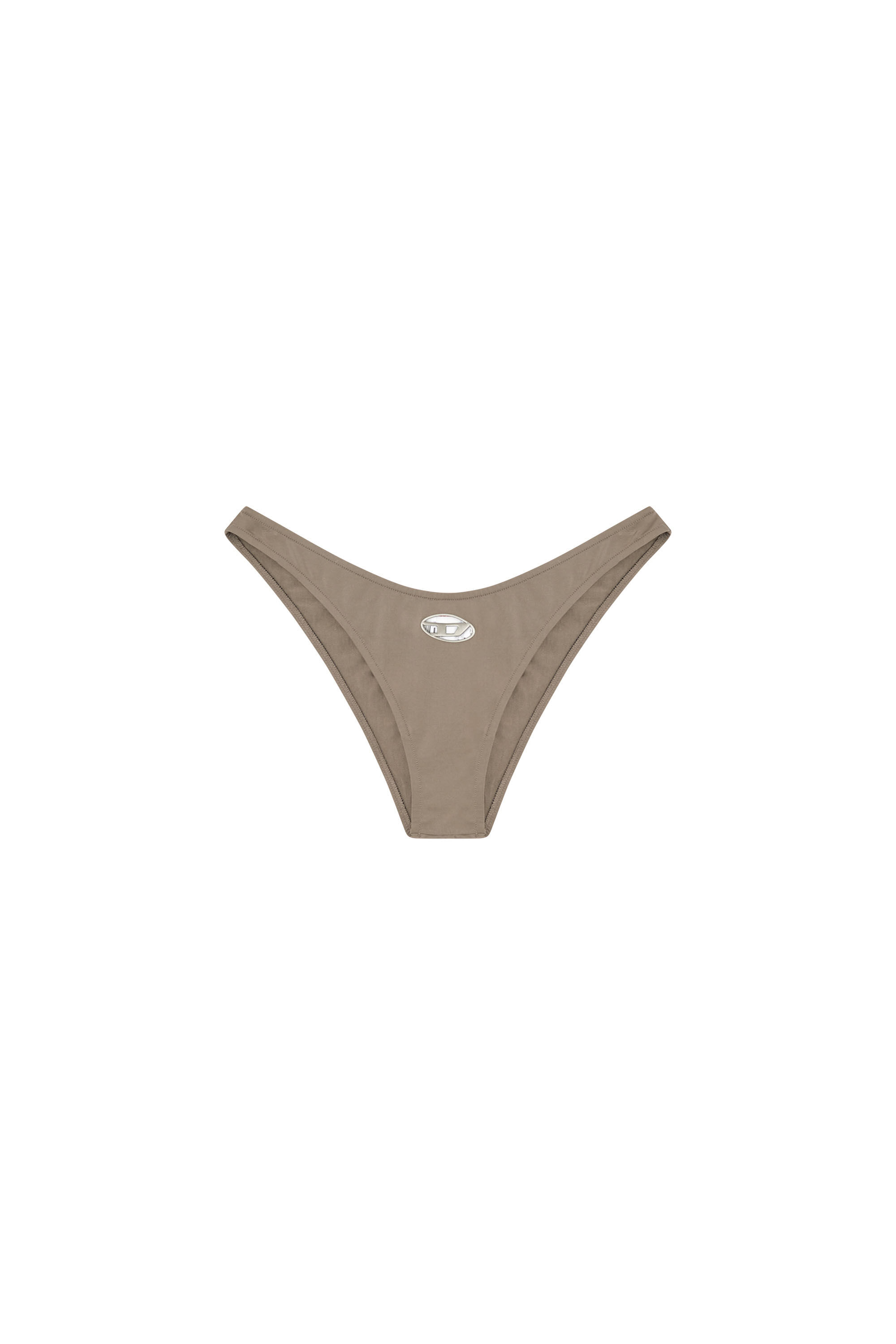 DIESEL>>ディーゼル Ut-Body-Utlt カットアウト ロゴ 水着 MEGAN-UTLT Microfibre bodysuit with cut-out logo｜ブラック