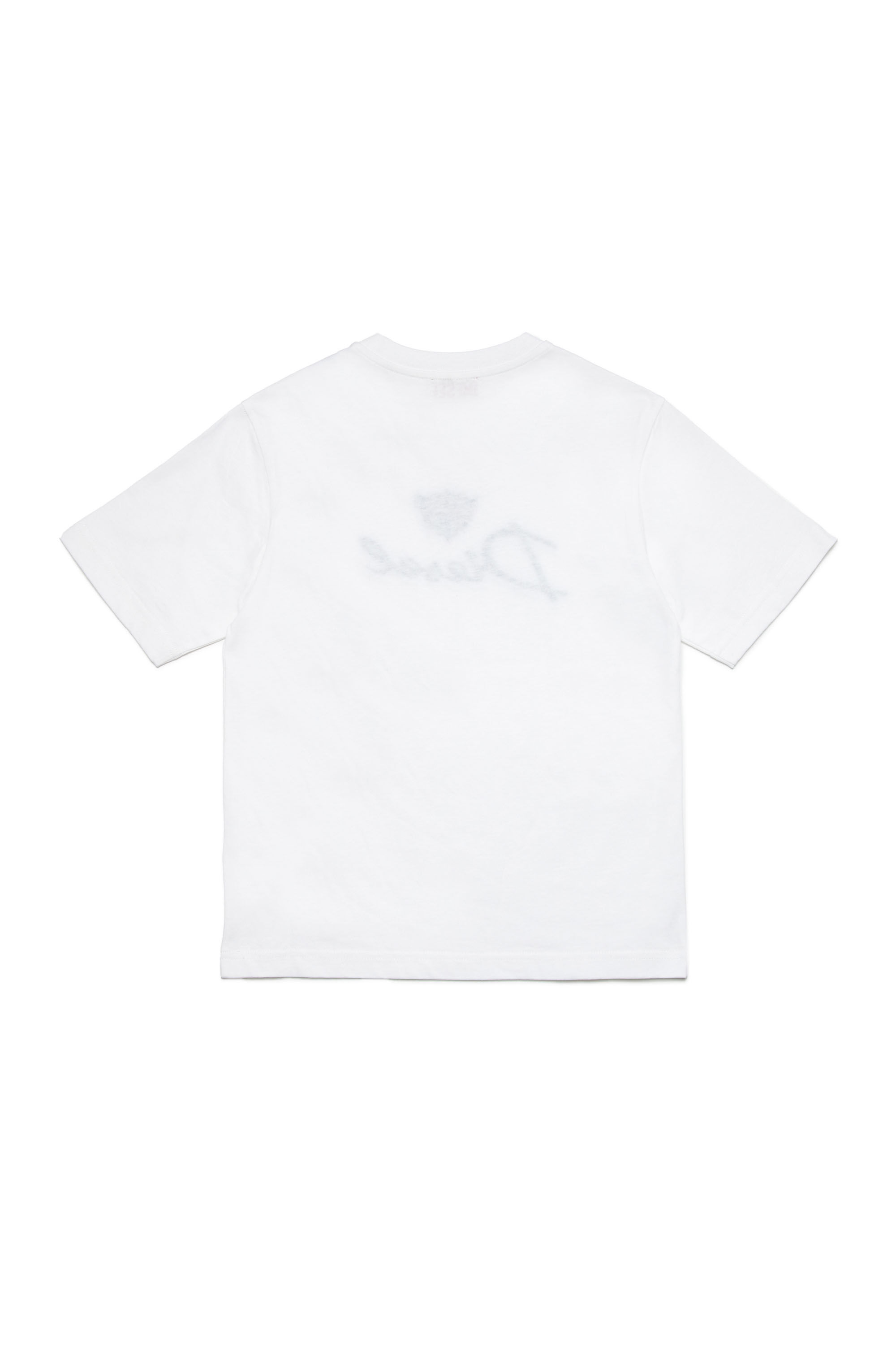 Diesel エンブロイダリーコットンTシャツ TWASHG6-OVER ｜ホワイト