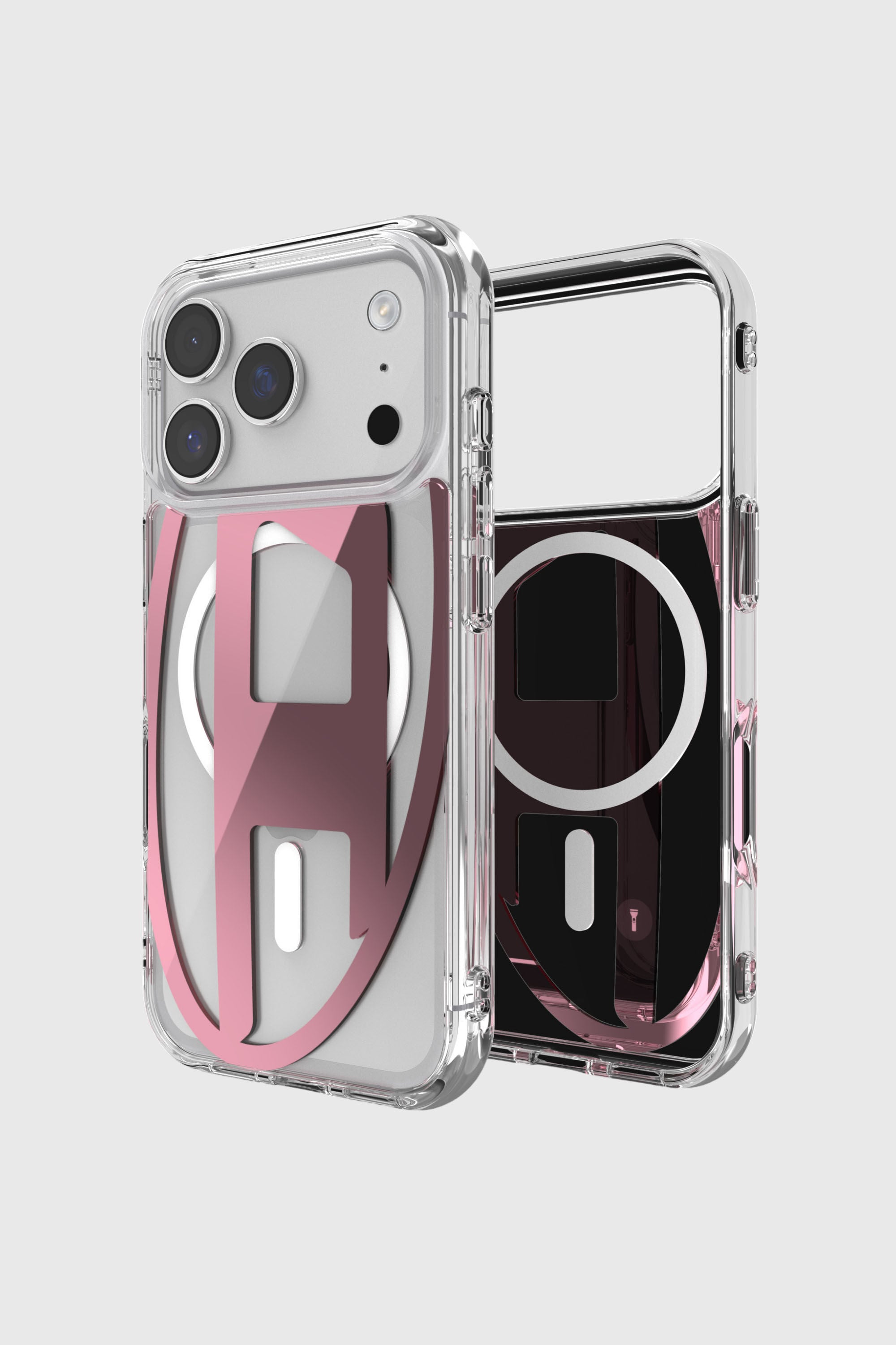 Diesel - 60421 AOP CASE, Unisex's IPHONE 17 PRO in ピンク / ホワイト - 1