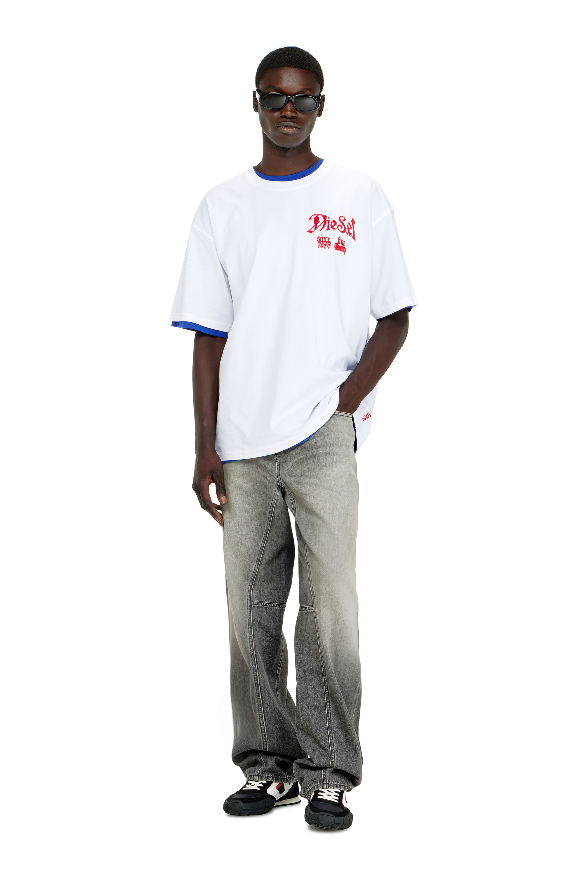 Diesel - T-BOXT-AA2, Male's Tシャツ in ホワイト - 1