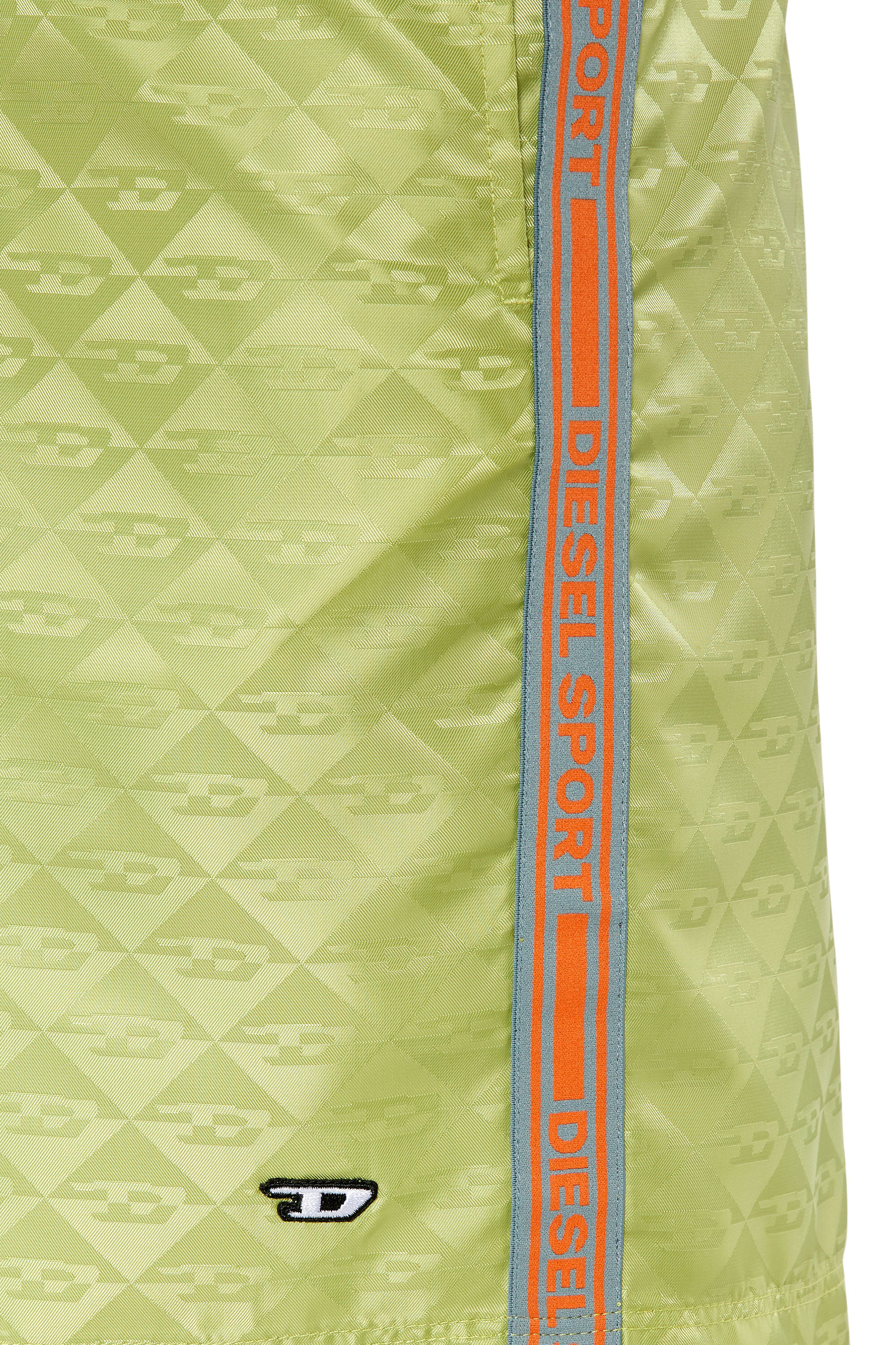 Diesel - AMWB-LESLIE-HT28, Male's トラックハーフパンツ トレーニング DIESEL SPORT in グリーン - 4