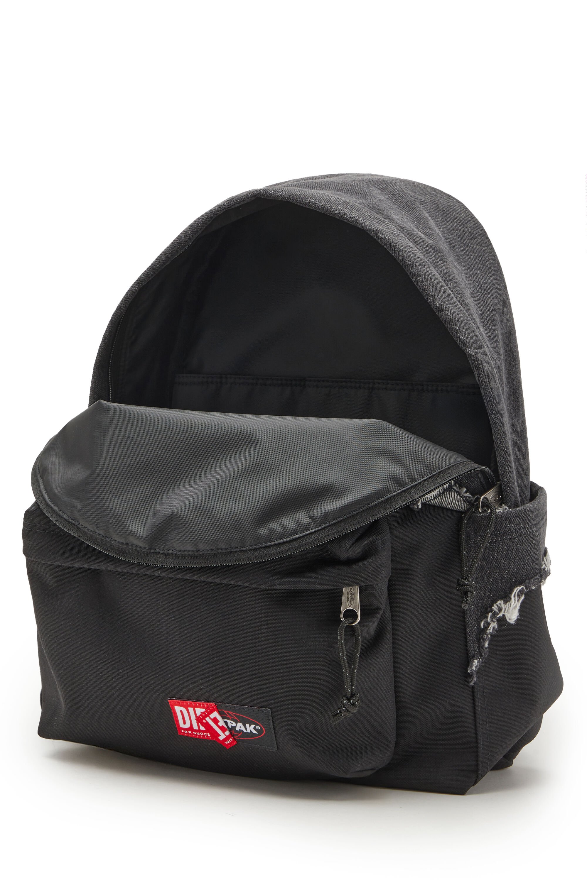 Diesel - DIESEL DAY PAK'R, Unisex's Backpack in destroyed denim and CORDURA® in ブラック - 5