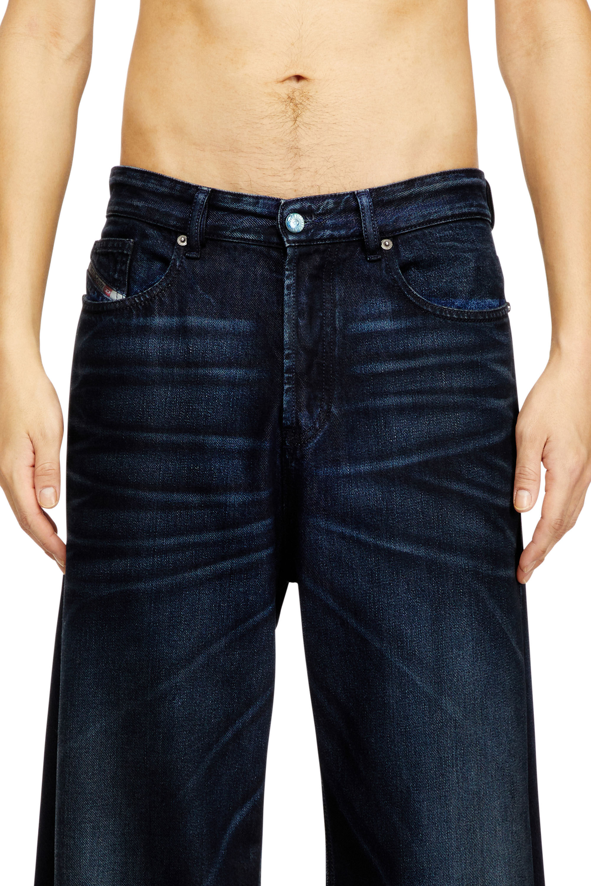 DIESEL 25AW超最新モデルD-RISE 09N21 Relaxed Jeans ローウエスト D-Rise | ダークブルー | メンズ | DIESEL