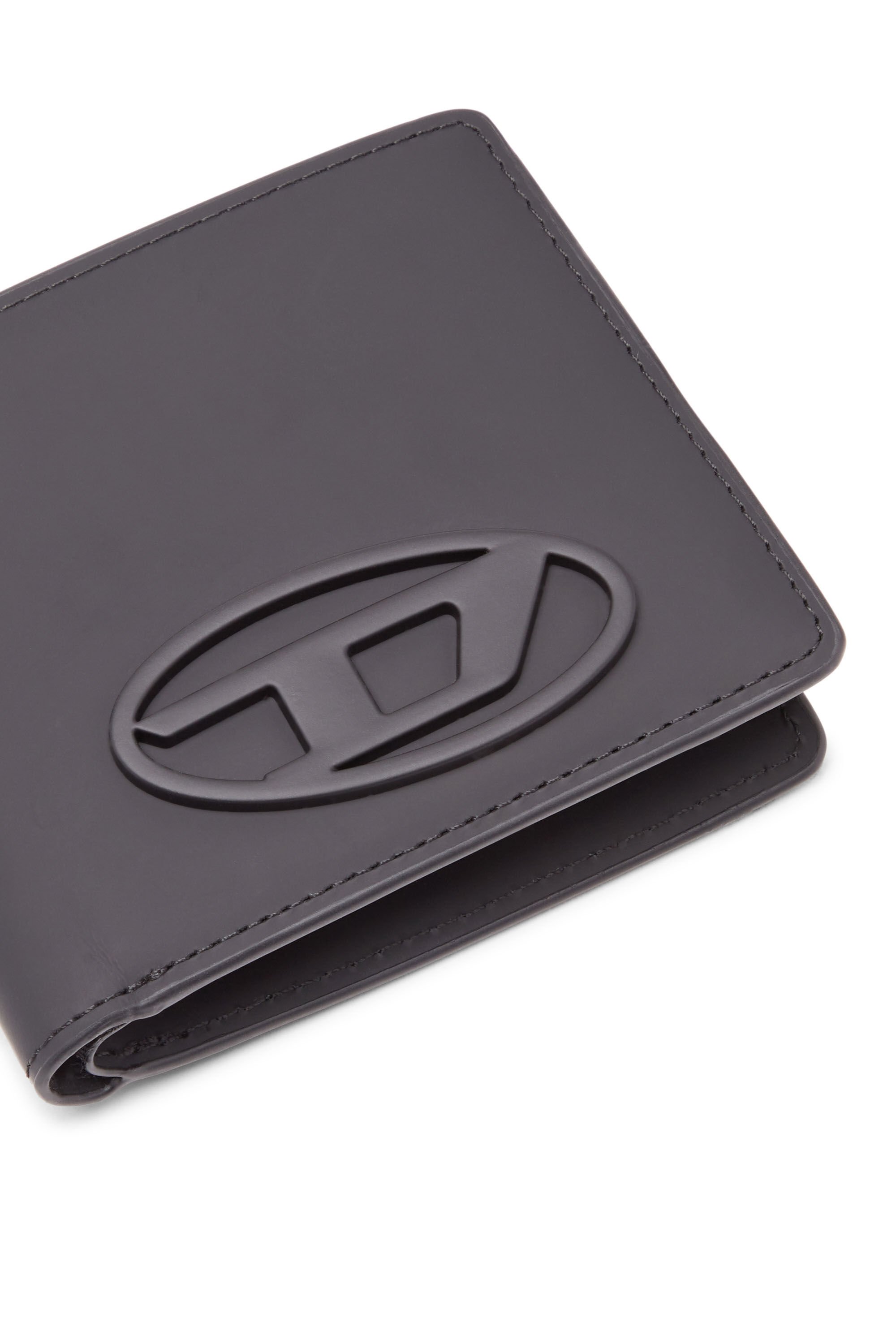 1DR BI FOLD COIN S 3D Bi-fold wallet in matte leather｜ブラック 