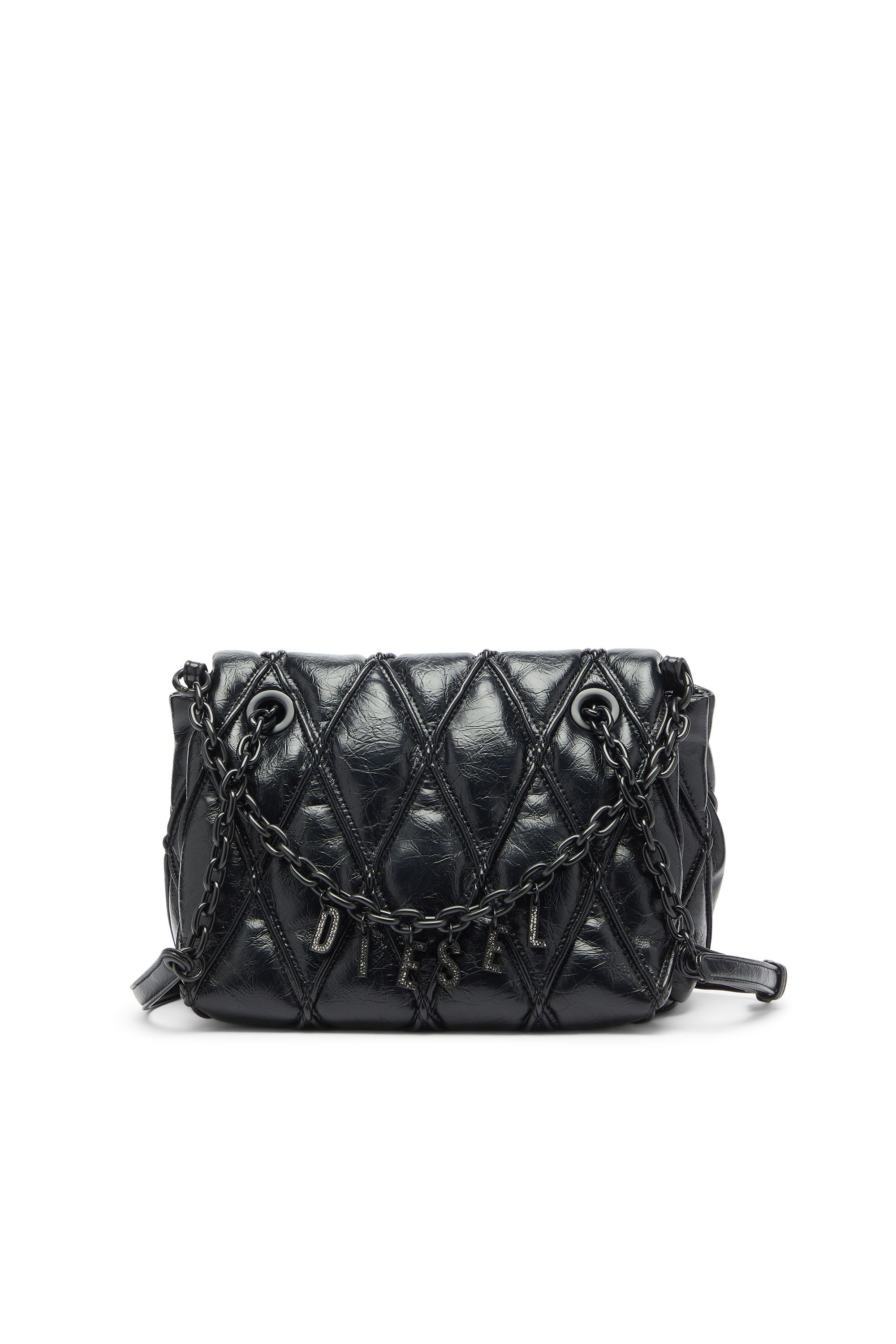 Diesel - CHARM-D SHOULDER M, Female's ショルダーバッグ M in ブラック - 1