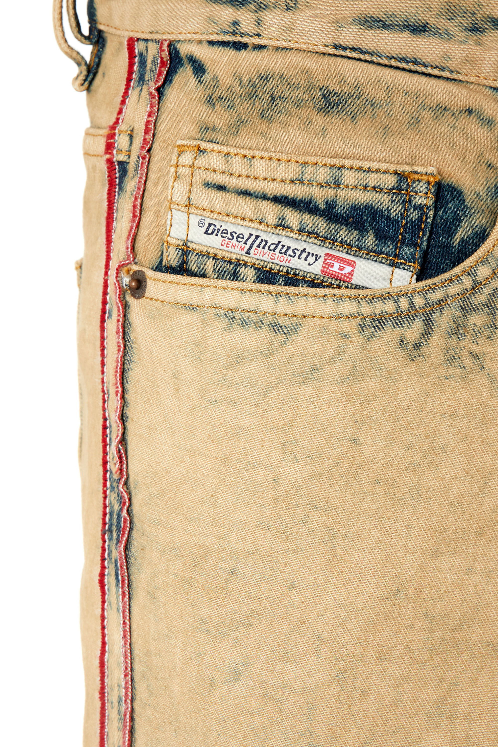 Diesel - Straight Jeans 2020 D-Viker 09F22, Male's 23SS デニムパンツ ストレート レギュラーフィット in ベージュ - 4