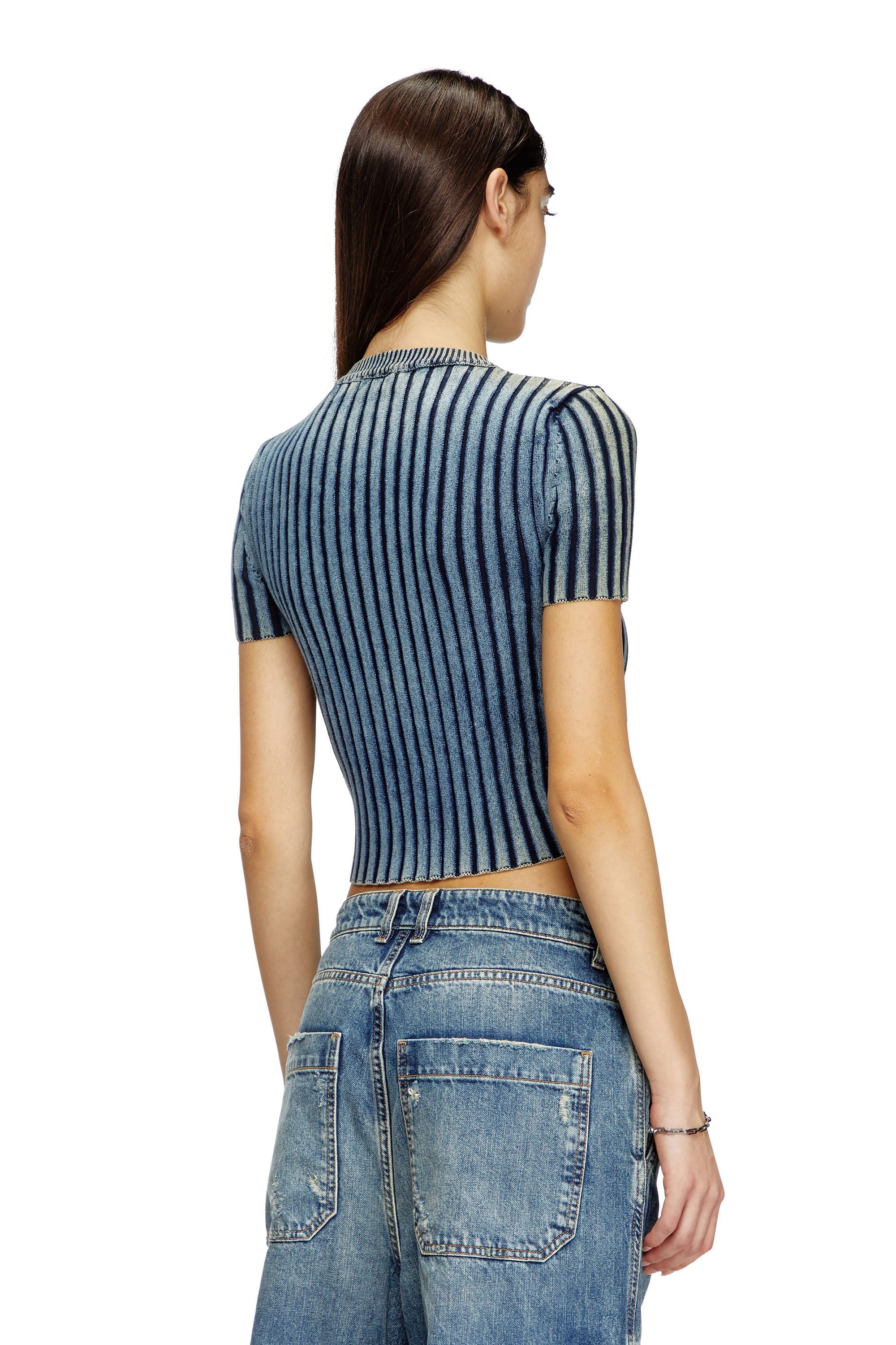 Diesel - M-ANAHEIM, Female's 半袖 トップス ロゴ in ブルー - 5