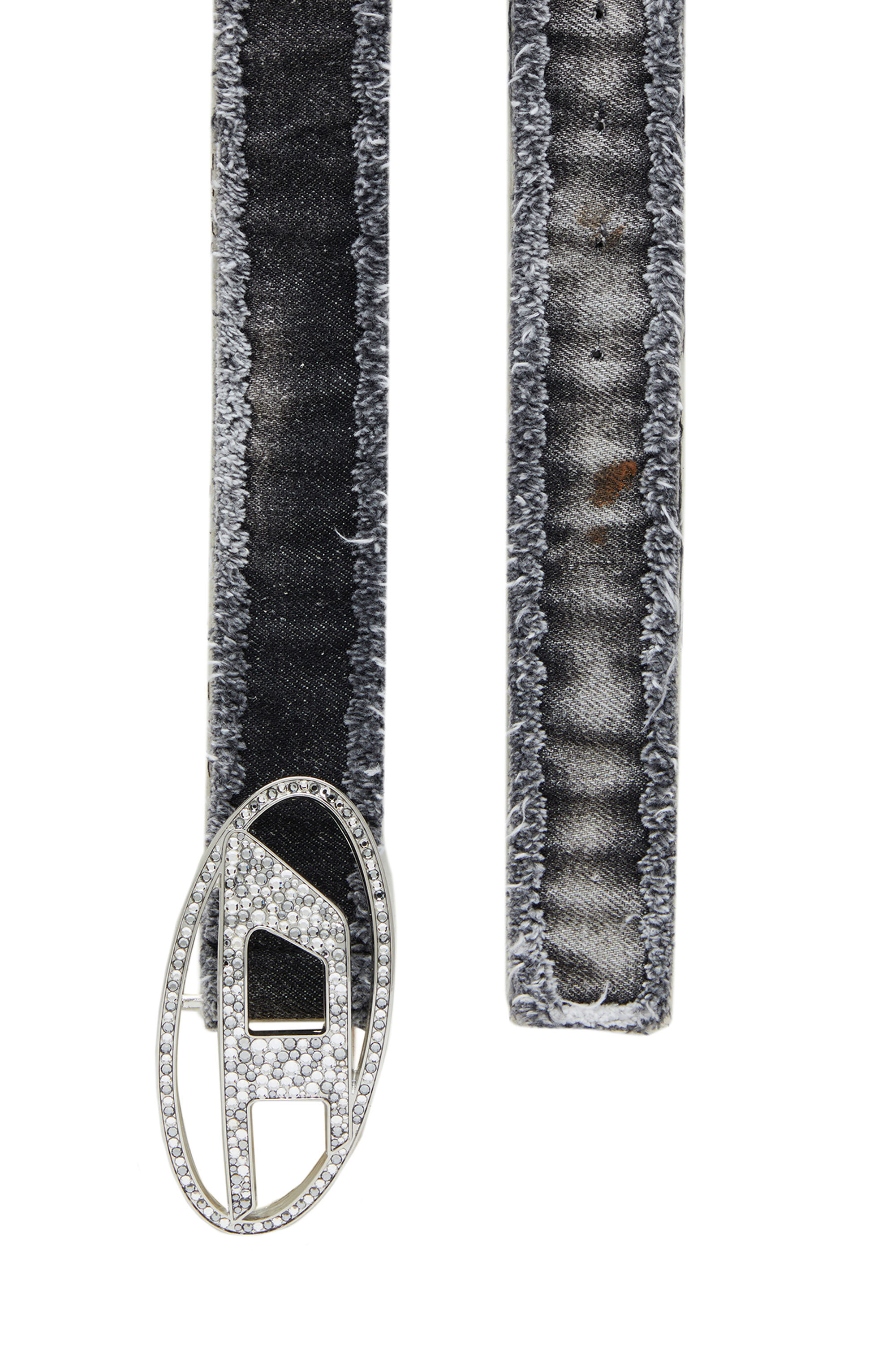 Diesel - B-1DR STRASS, Female's デニムビジューベルト in ブラック - 2