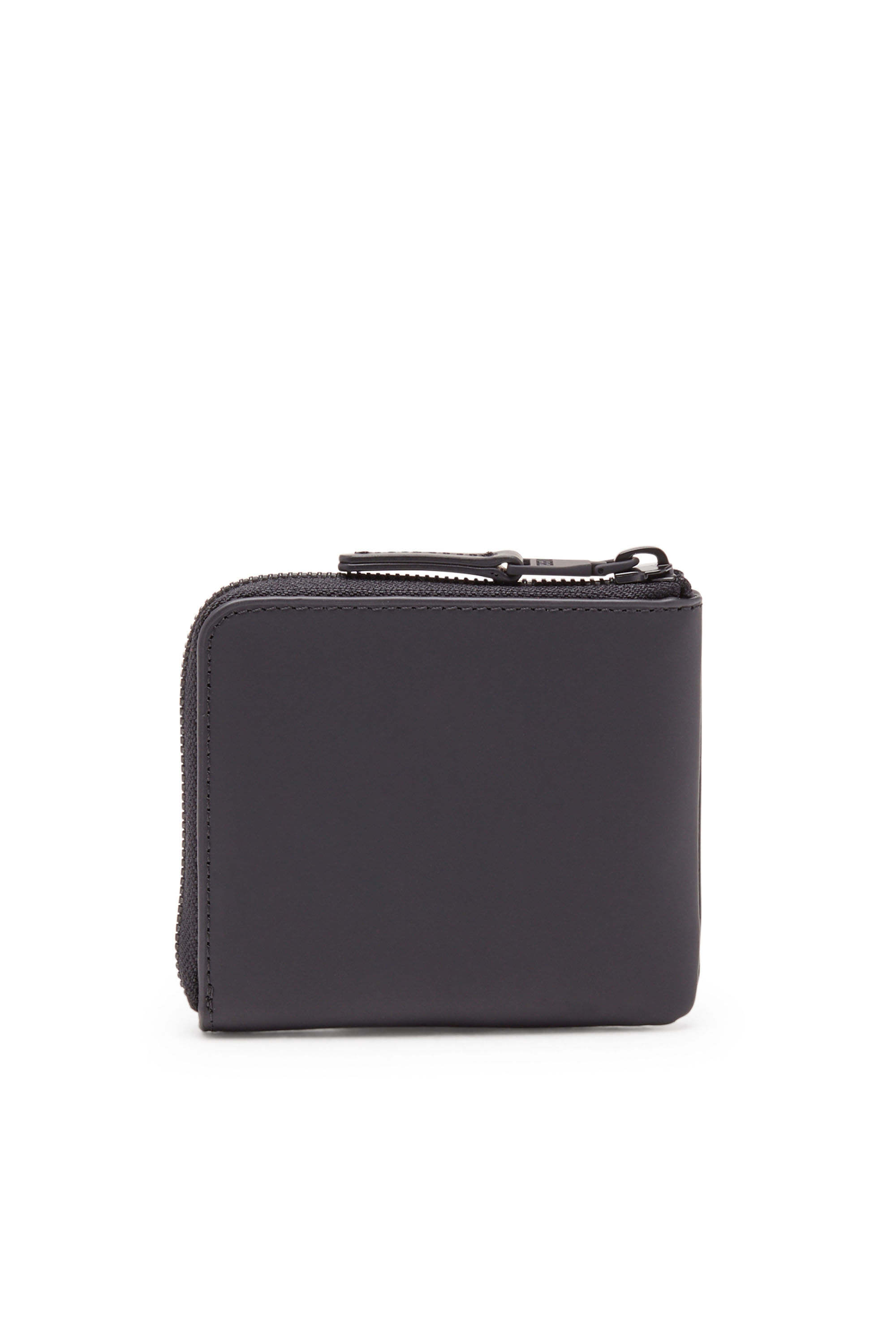 1DR CARDHOLDER ZIP Zip wallet in matte leather｜ブラック