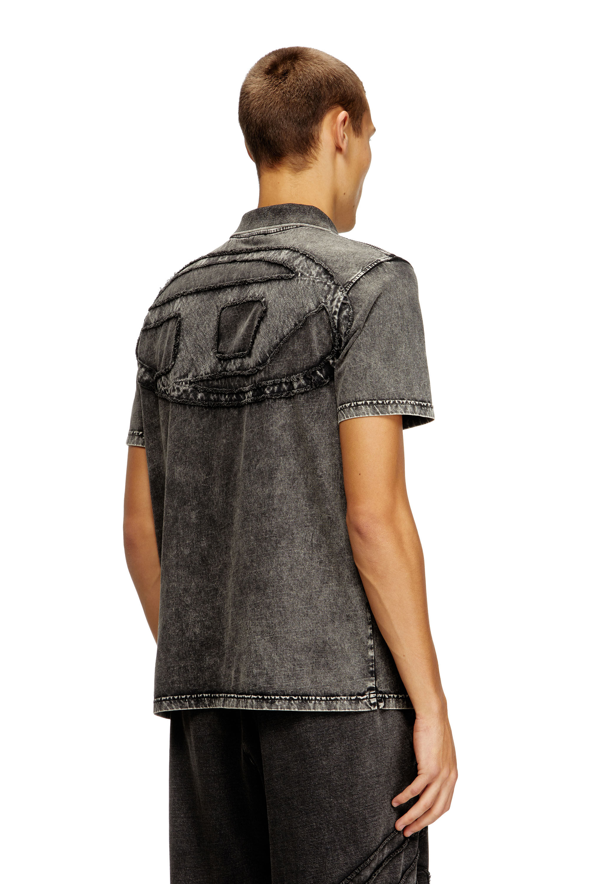 れのポロシャツ T-REJUST-NC-DEN ポロシャツ｜グレー｜メンズ｜DIESEL