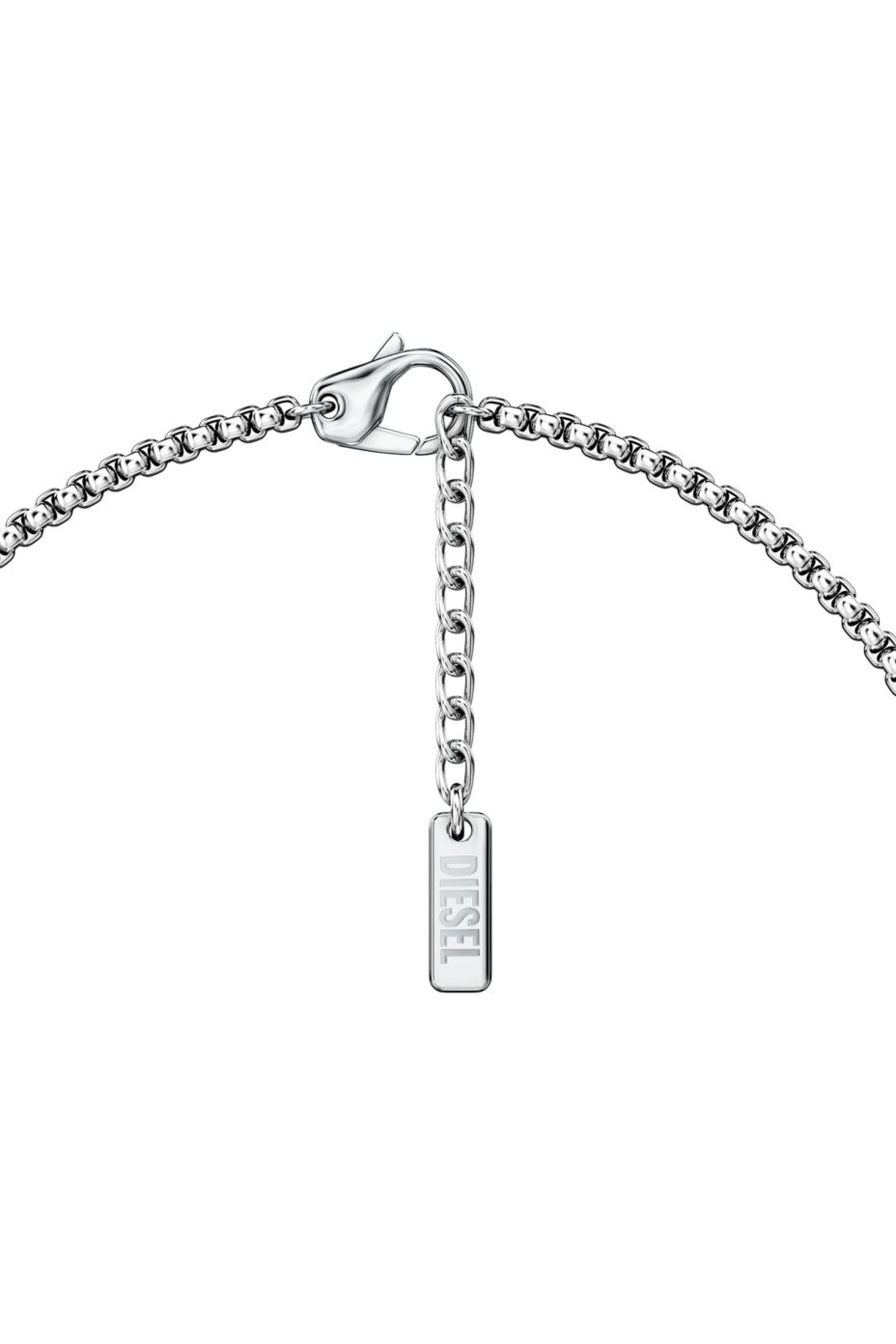 Diesel - DX1689040 JEWELLERY, Unisex's Stainless steel pendant necklace in シルバー/ブルー - 5