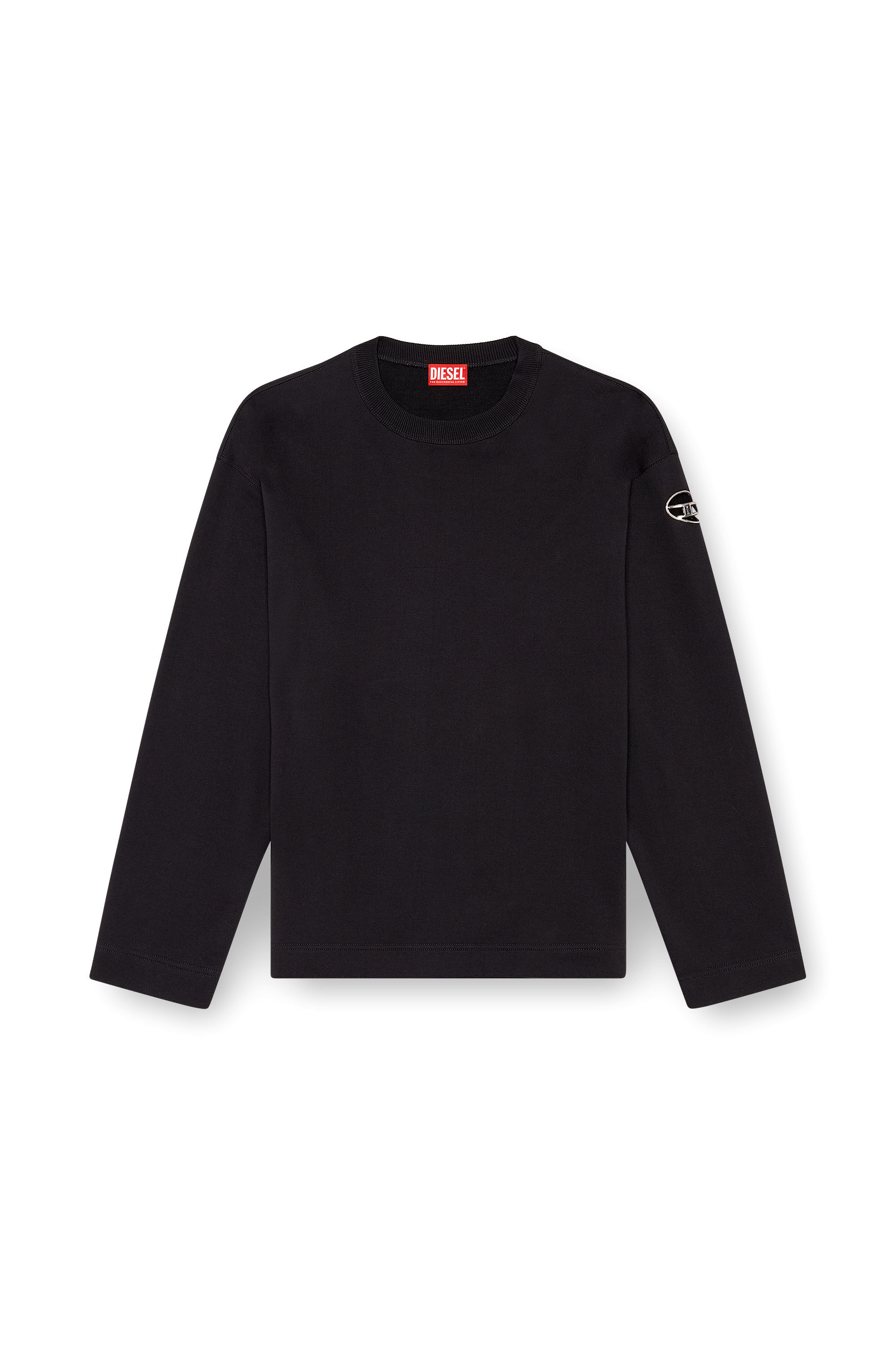 Diesel - S-MACSIS-OD, Male's スウェットプルオーバー in ブラック - 2