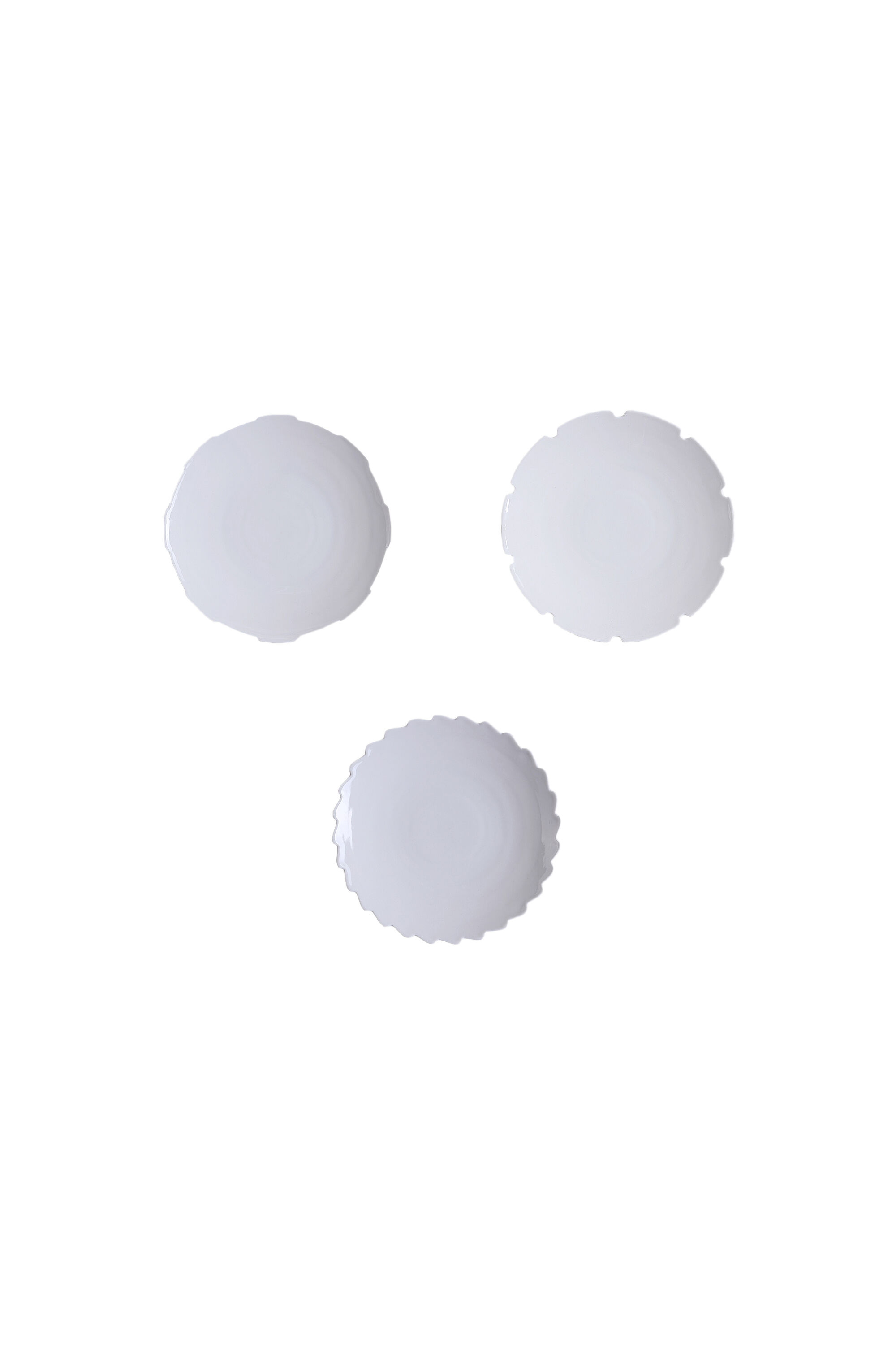 Diesel - 10913 MACHINE COLLEC, Unisex's Porcelain dessert plates, set of 3 in ホワイト - 1
